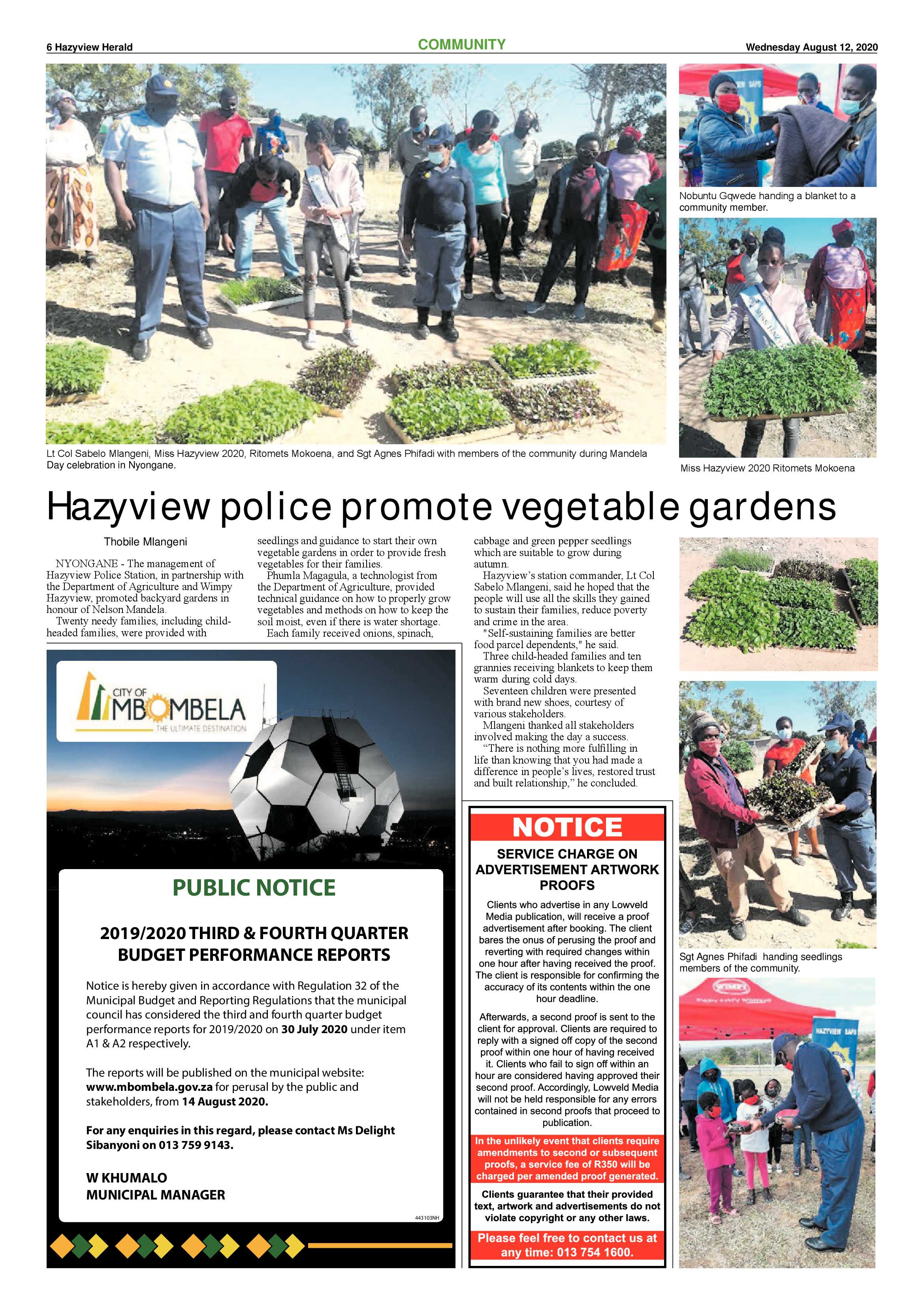 Hazyview Herald 12 August 2020 page 6