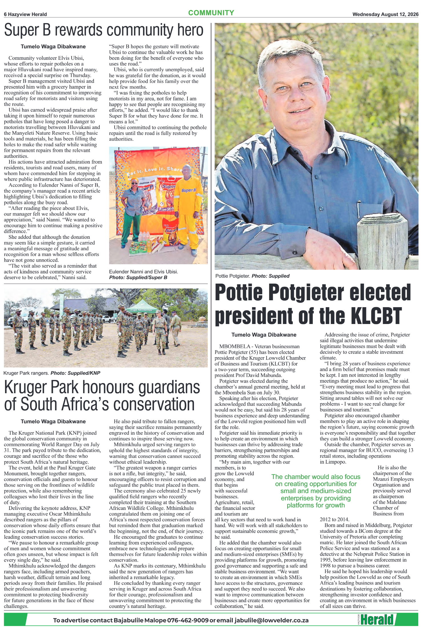 Hazyview Herald 12 August 2026 page 6