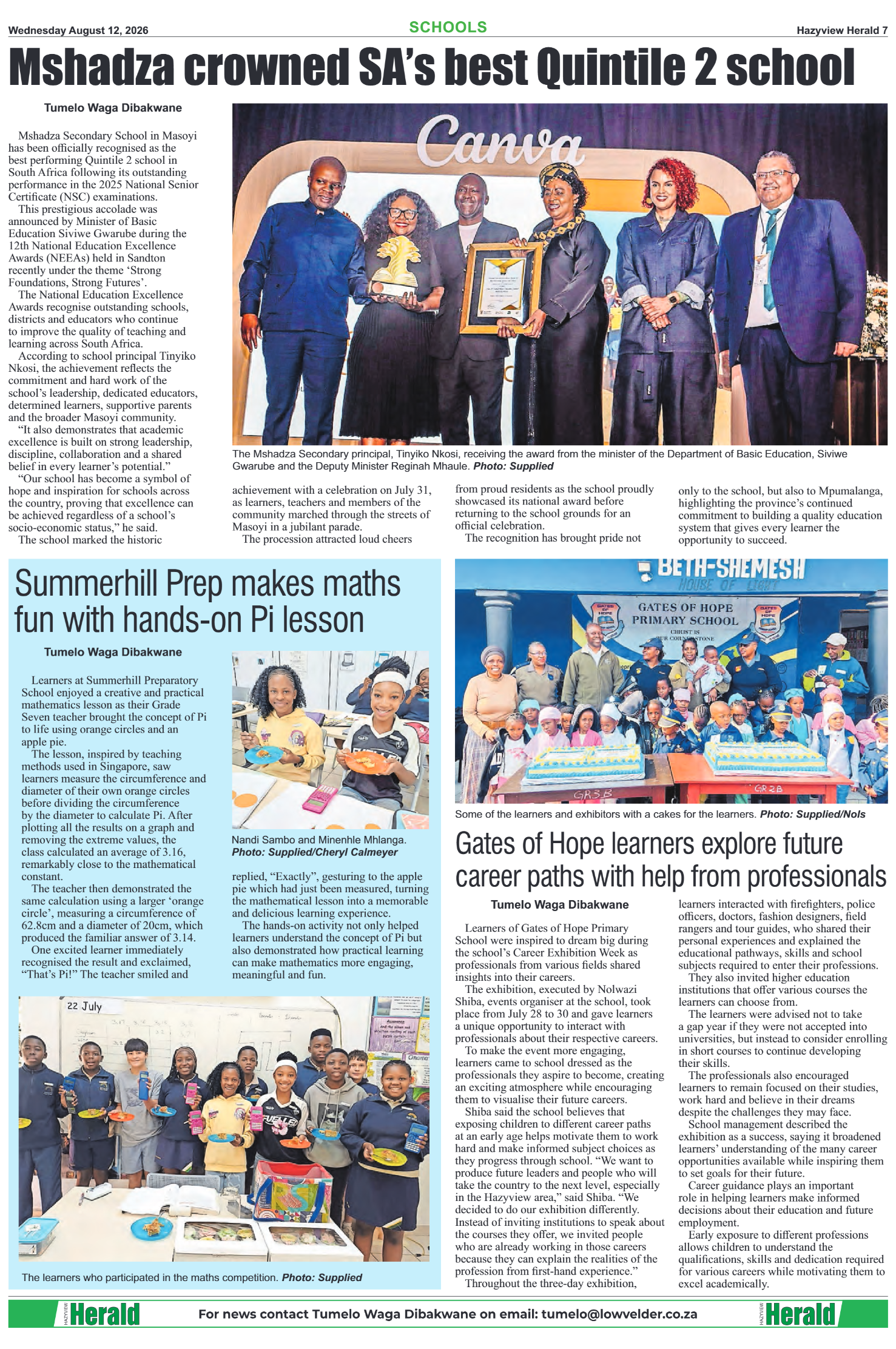 Hazyview Herald 12 August 2026 page 7