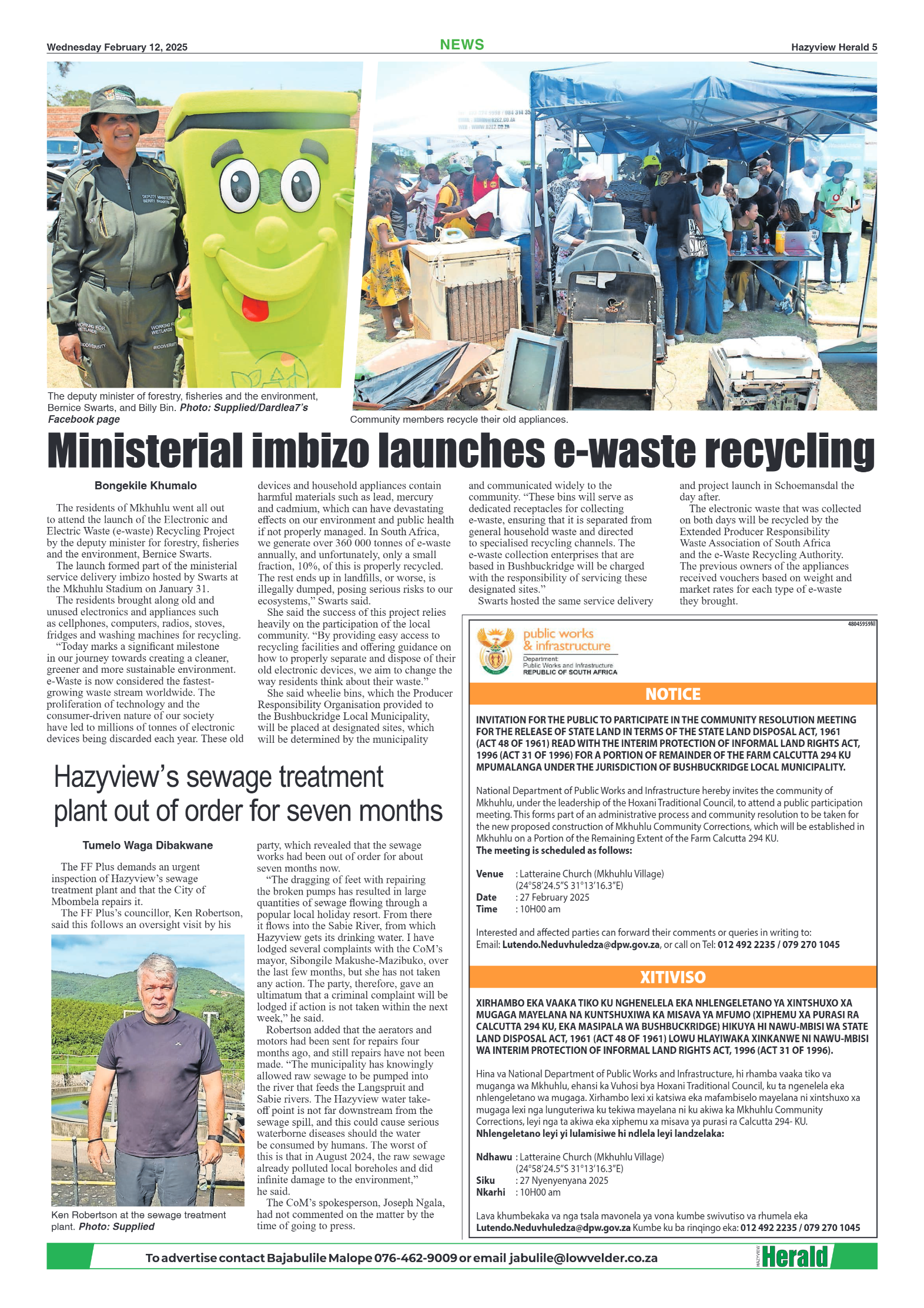 Hazyview Herald 12 February 2025 page 5