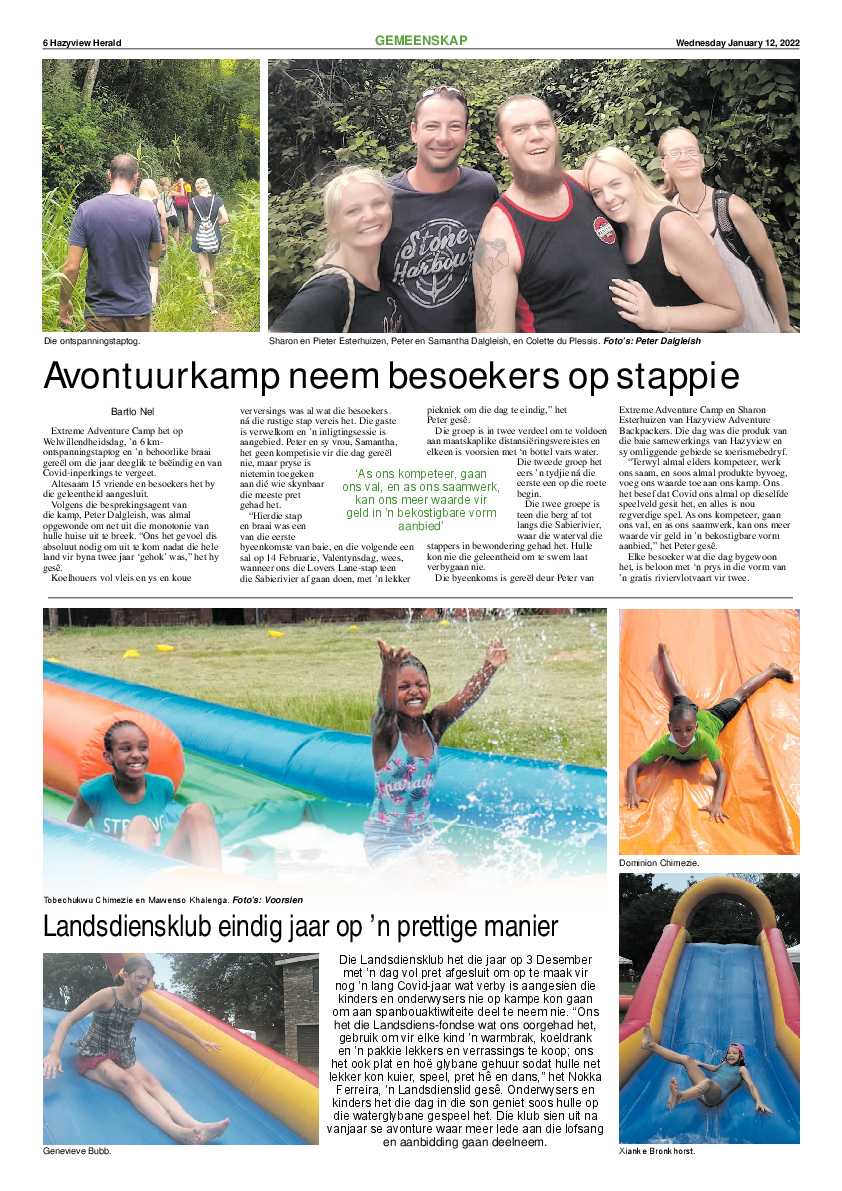 Hazyview Herald 12 January 2022 page 6