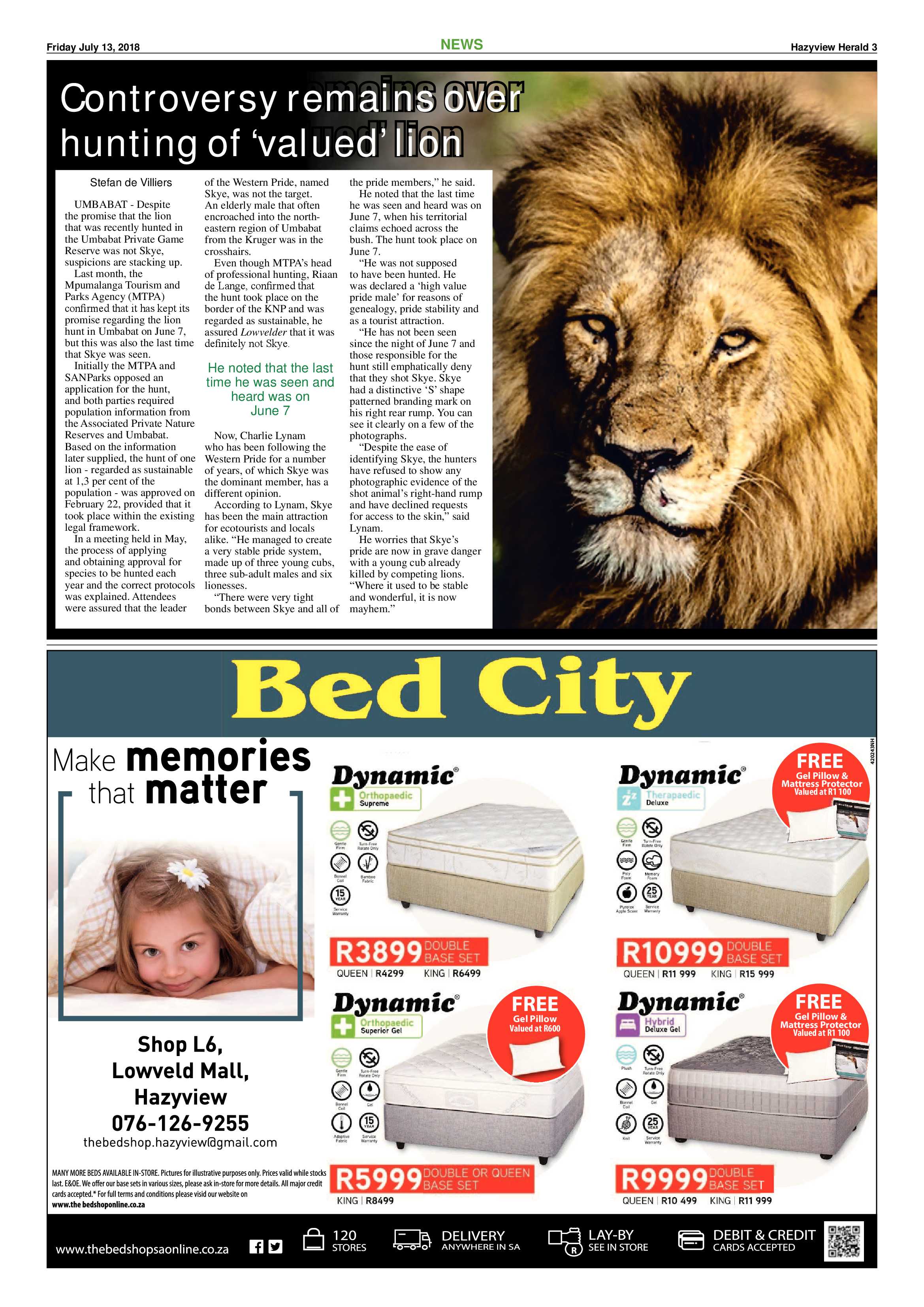 Hazyview Herald 13 July 2018 page 3