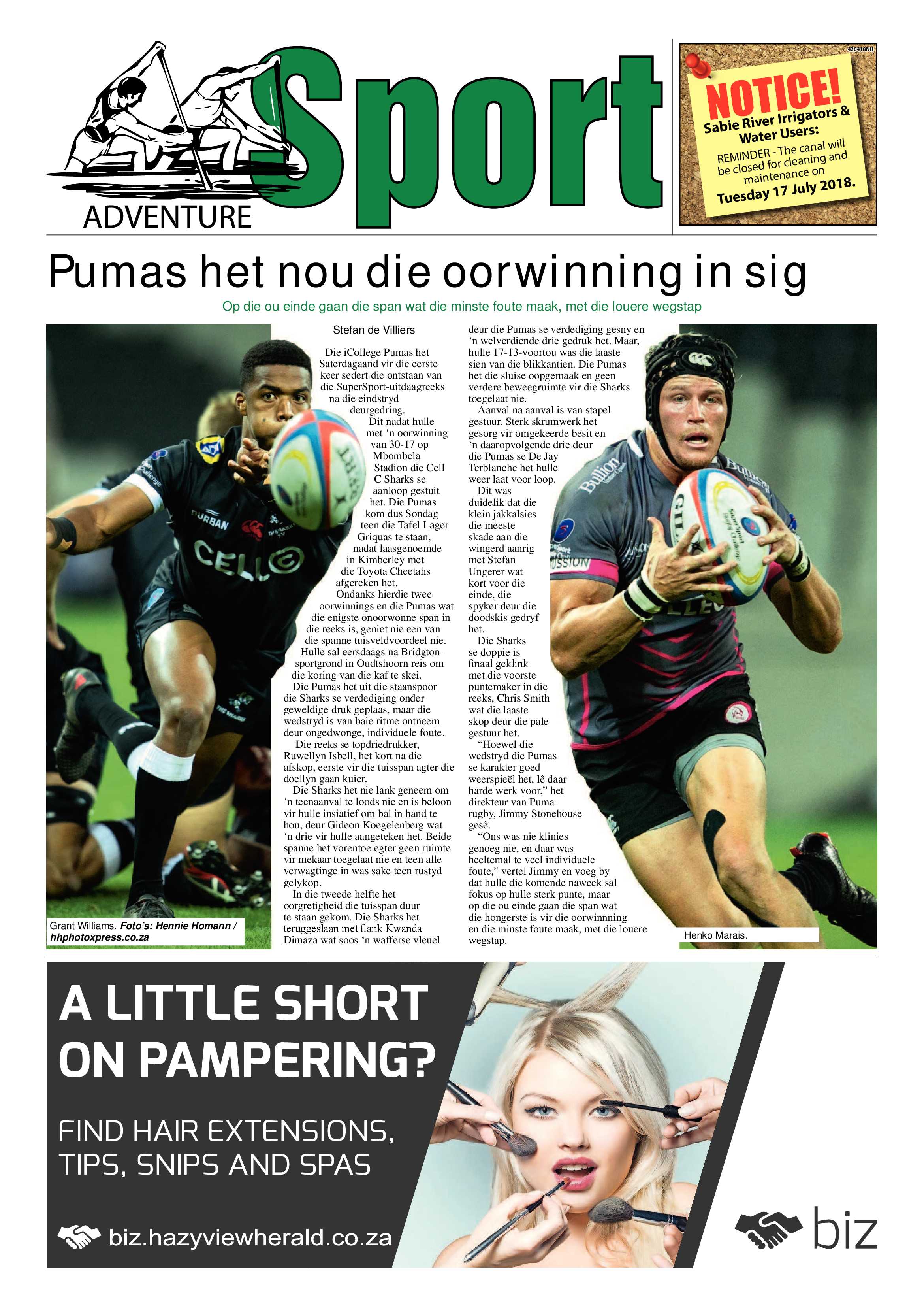 Hazyview Herald 13 July 2018 page 8