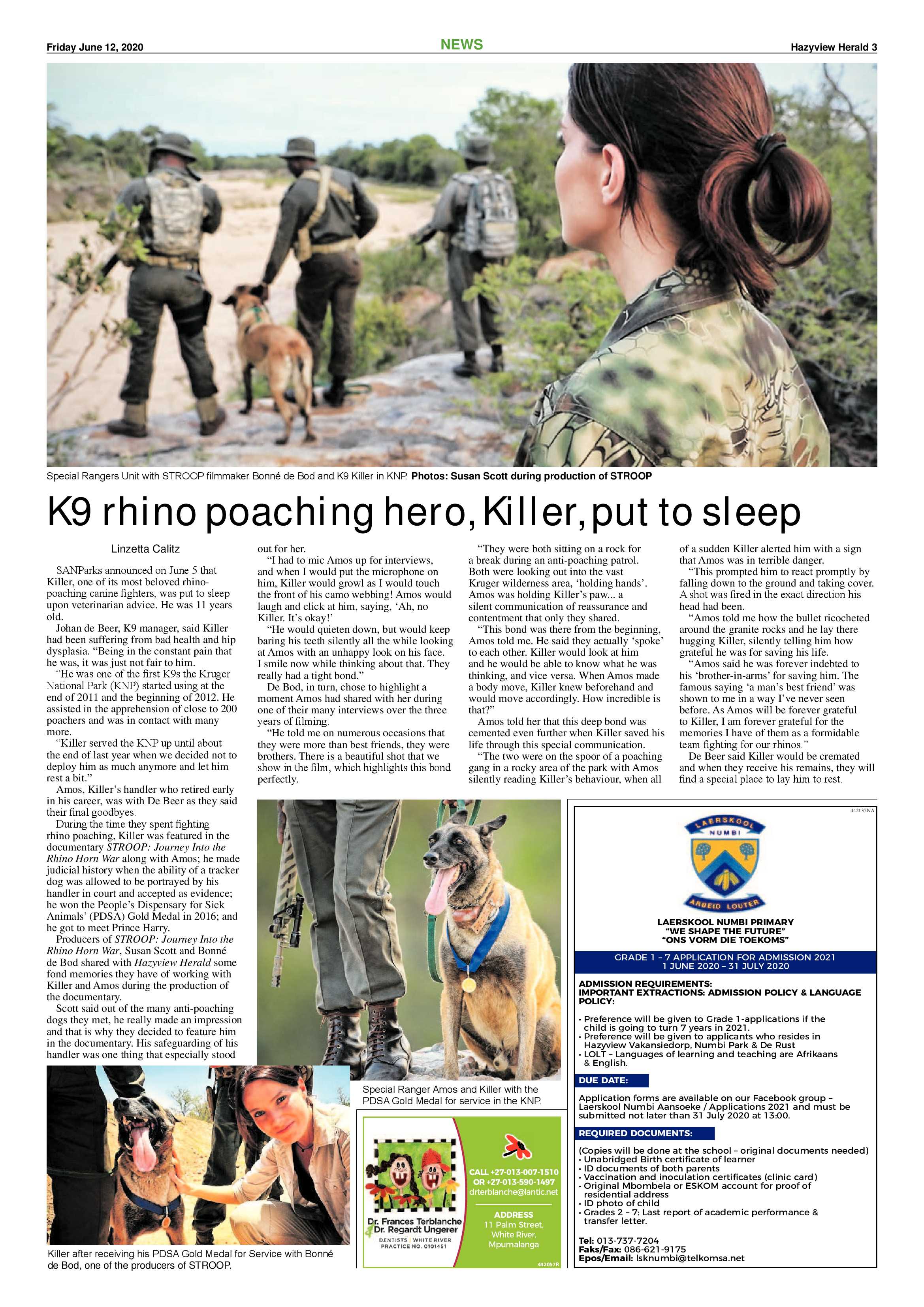 Hazyview Herald 12 June 2020 page 3