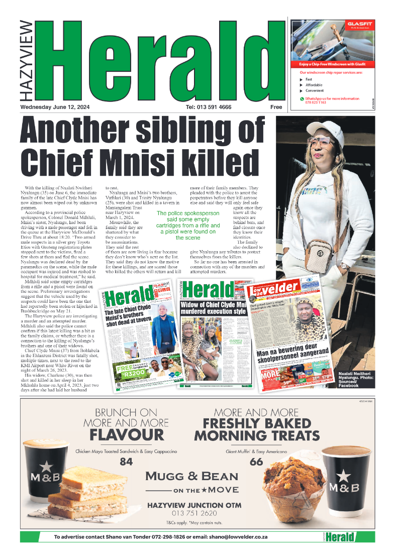 Hazyview Herald 22 June 2024 page 1