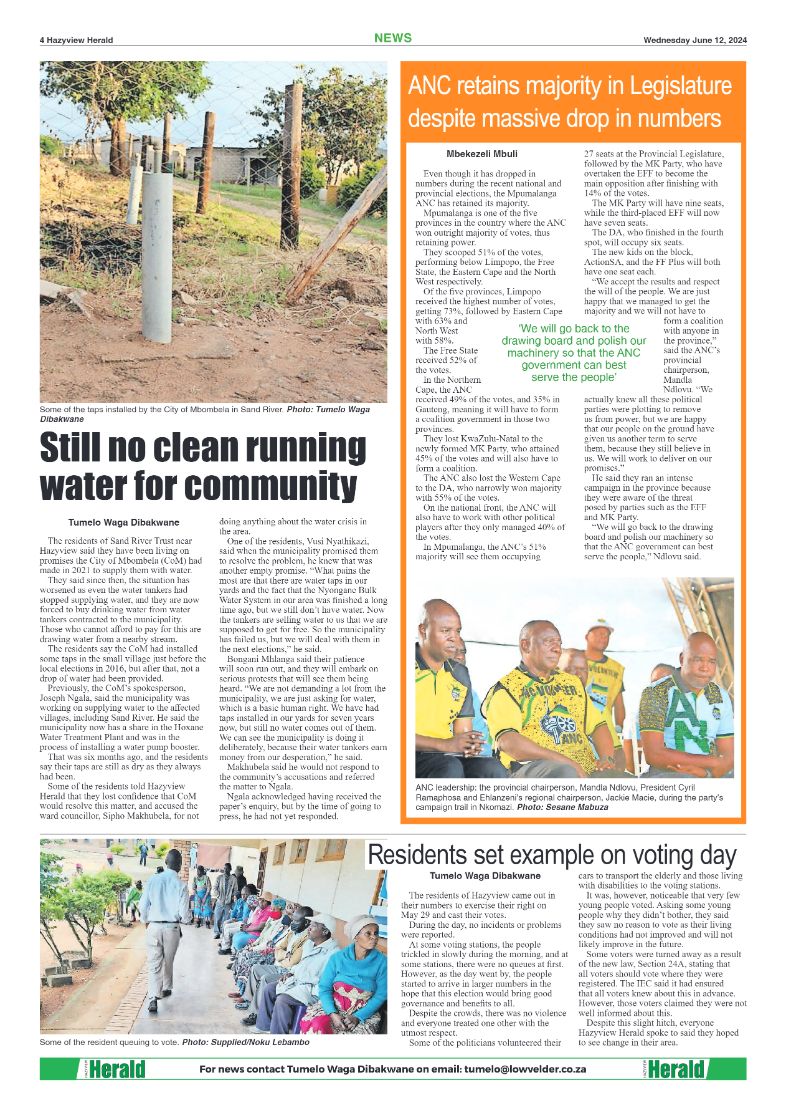 Hazyview Herald 22 June 2024 page 4