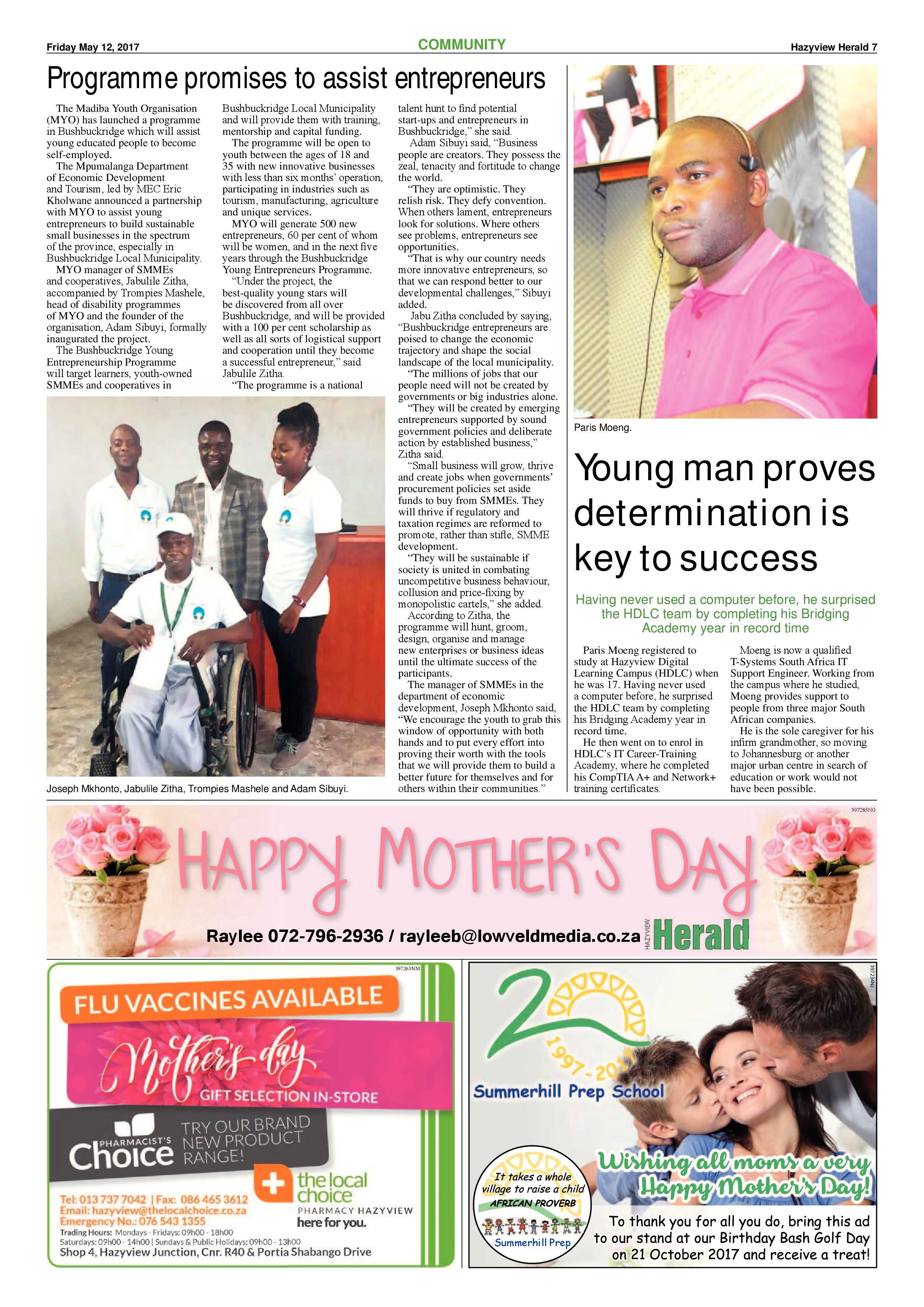 Hazyview Herald 12 May 2017 page 7