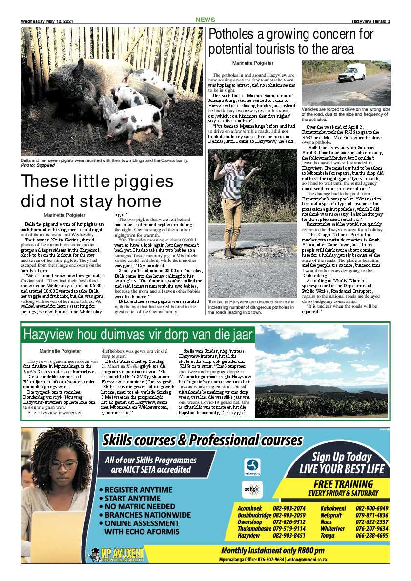Hazyview Herald 12 May 2021 page 3