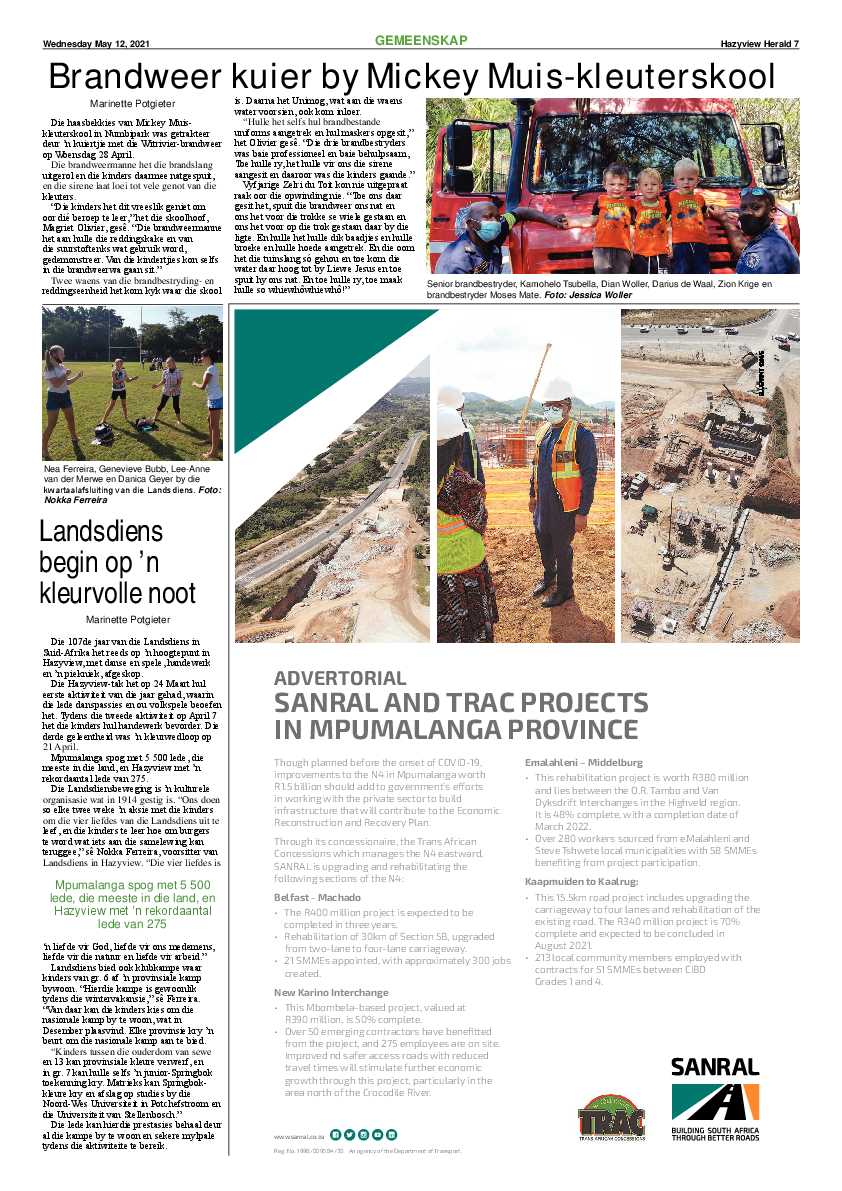 Hazyview Herald 12 May 2021 page 7