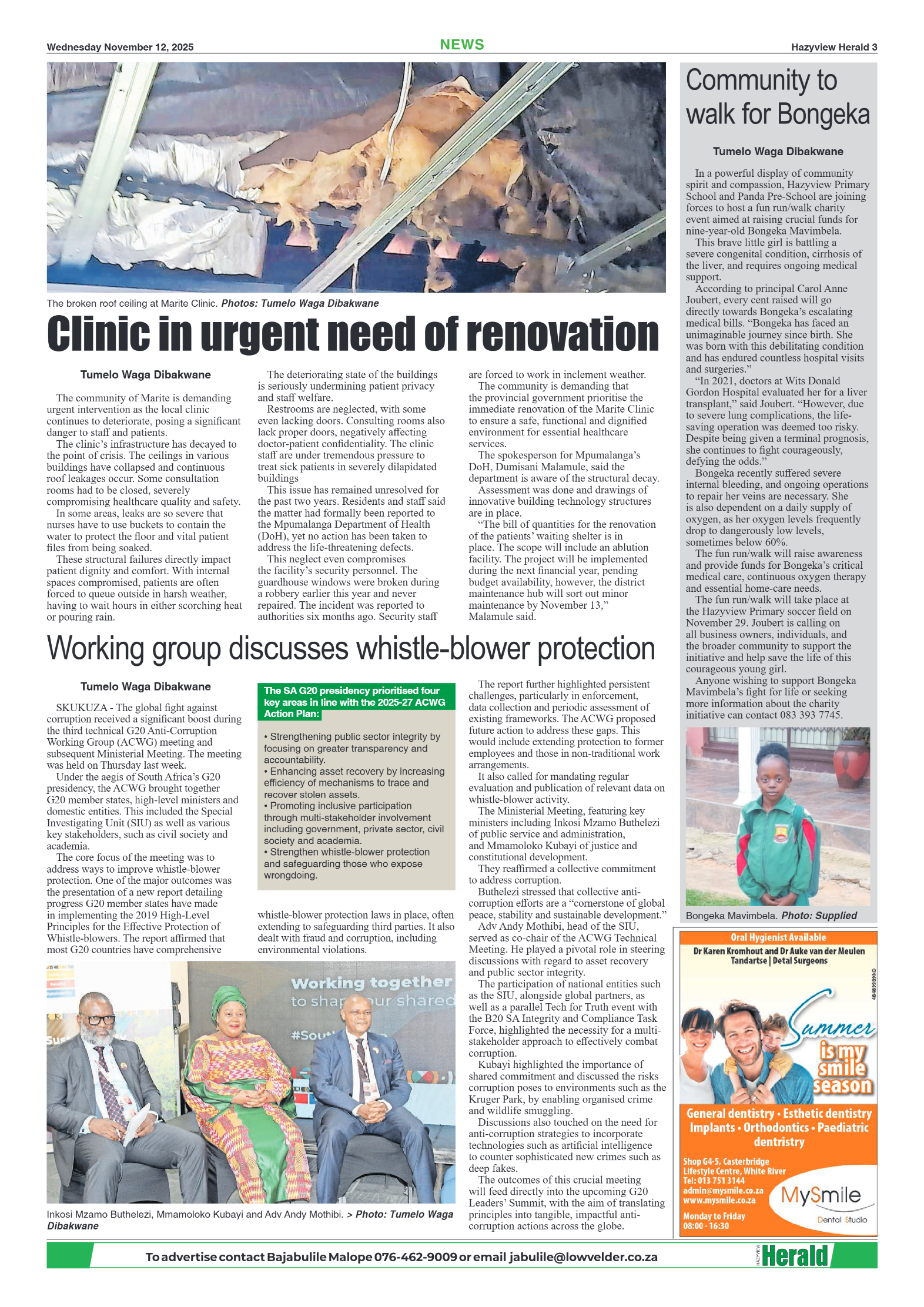 Hazyview Herald 12 November 2025 page 3