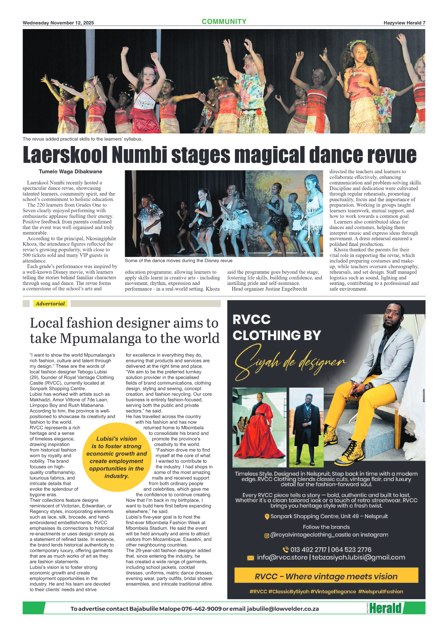 Hazyview Herald 12 November 2025 page 7