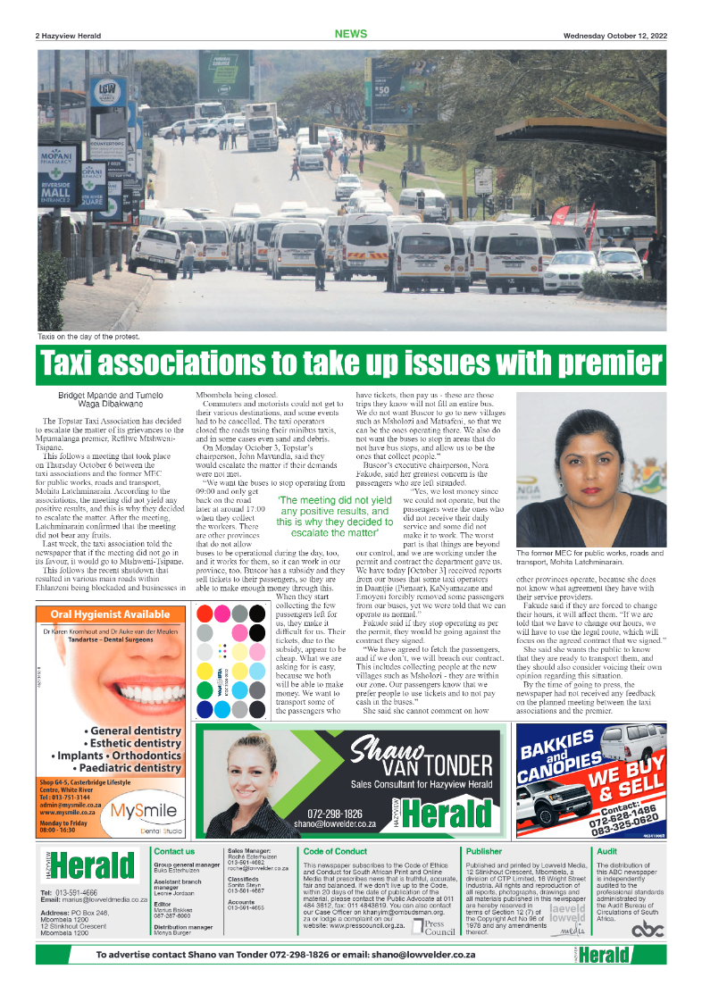 Hazyview Herald 12 October 2022 page 2