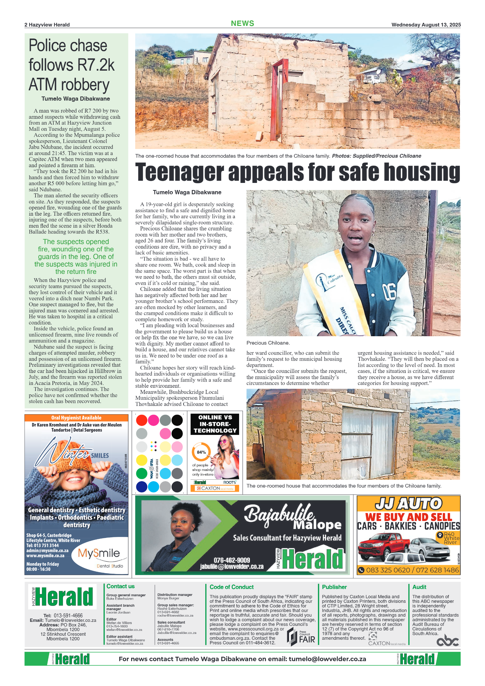 Hazyview Herald 13 August 2025 page 4