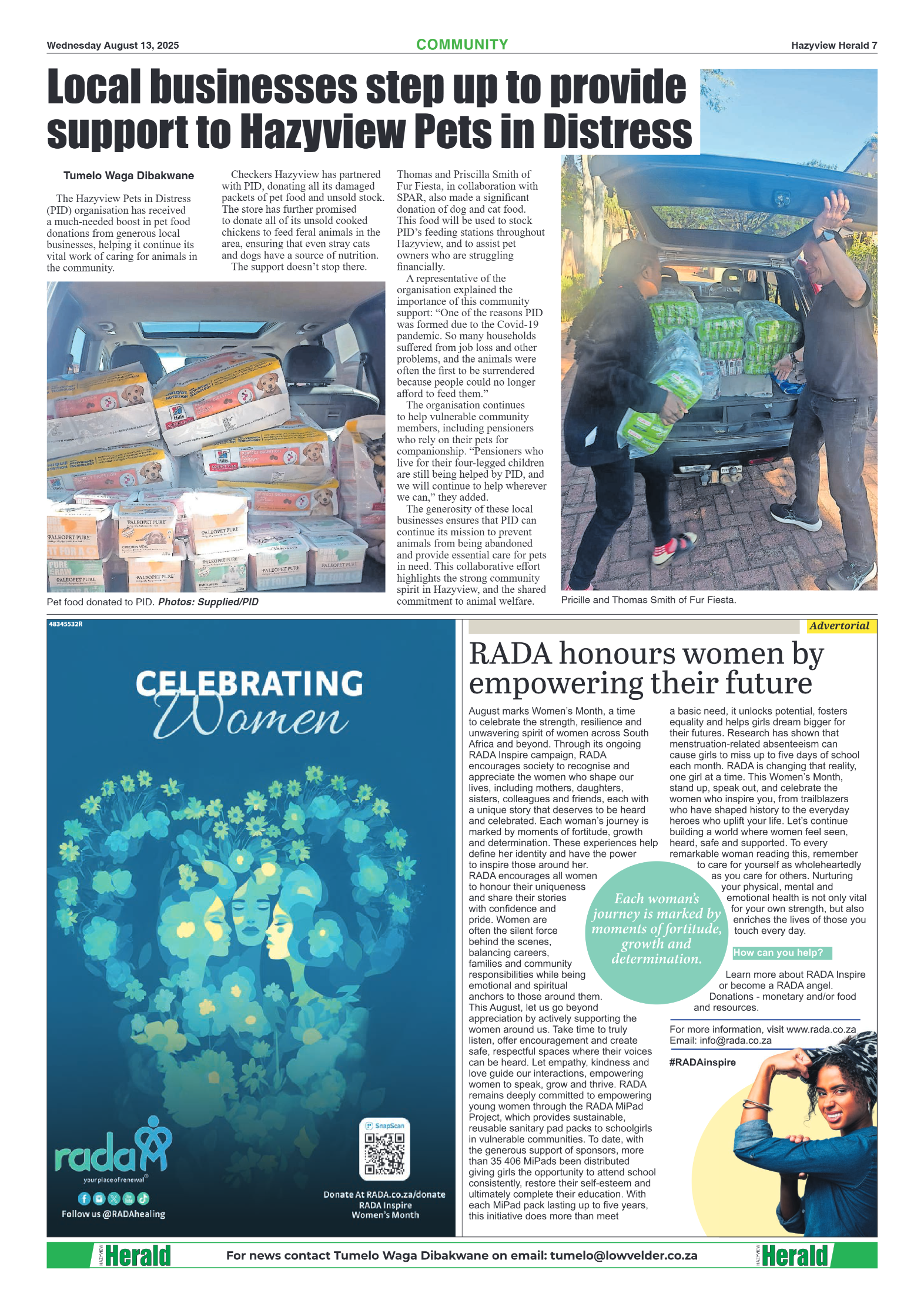 Hazyview Herald 13 August 2025 page 9
