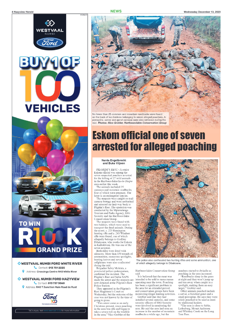 Hazyview Herald 13 December 2023 page 4