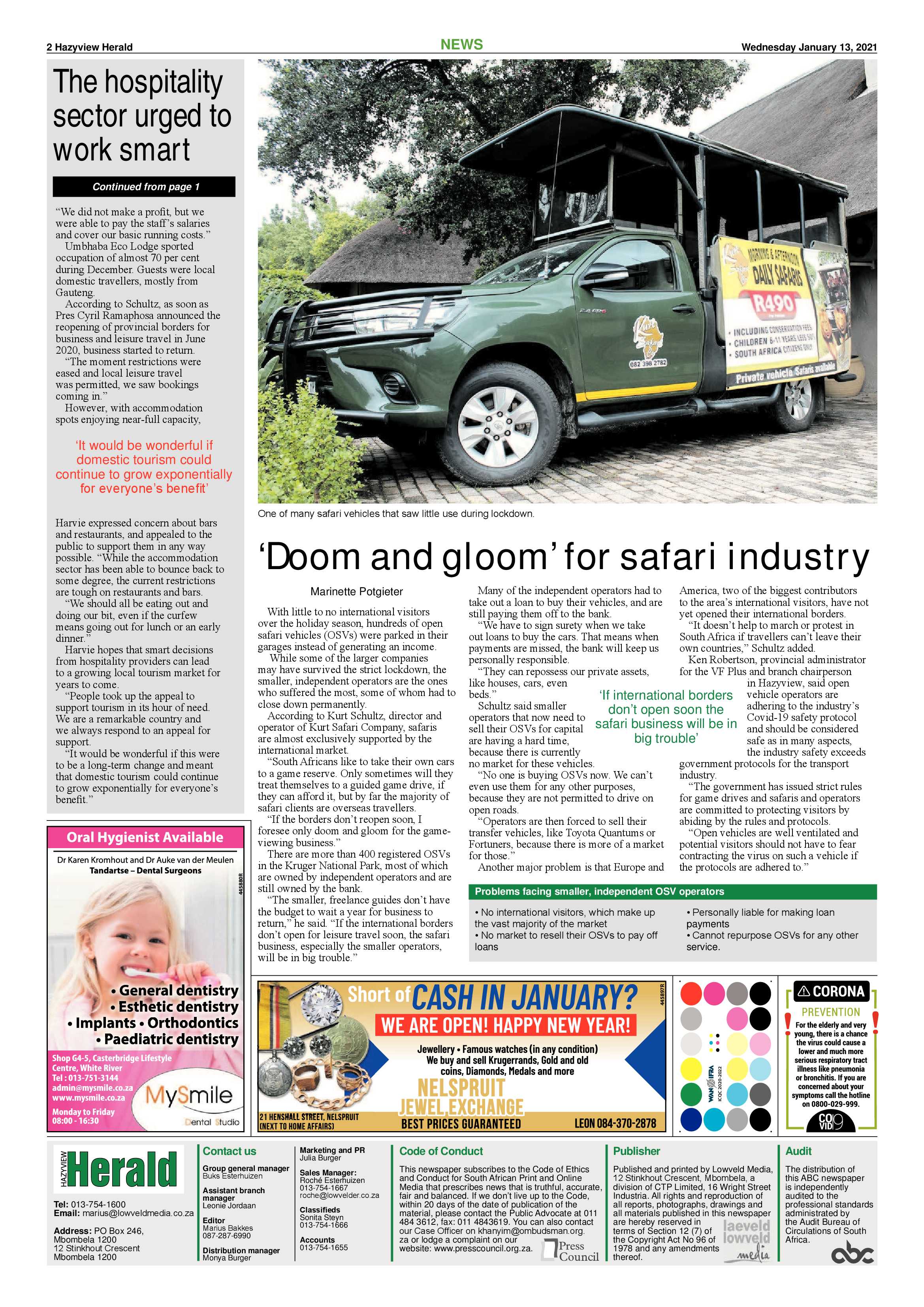 Hazyview Herald 13 January 2021 page 2