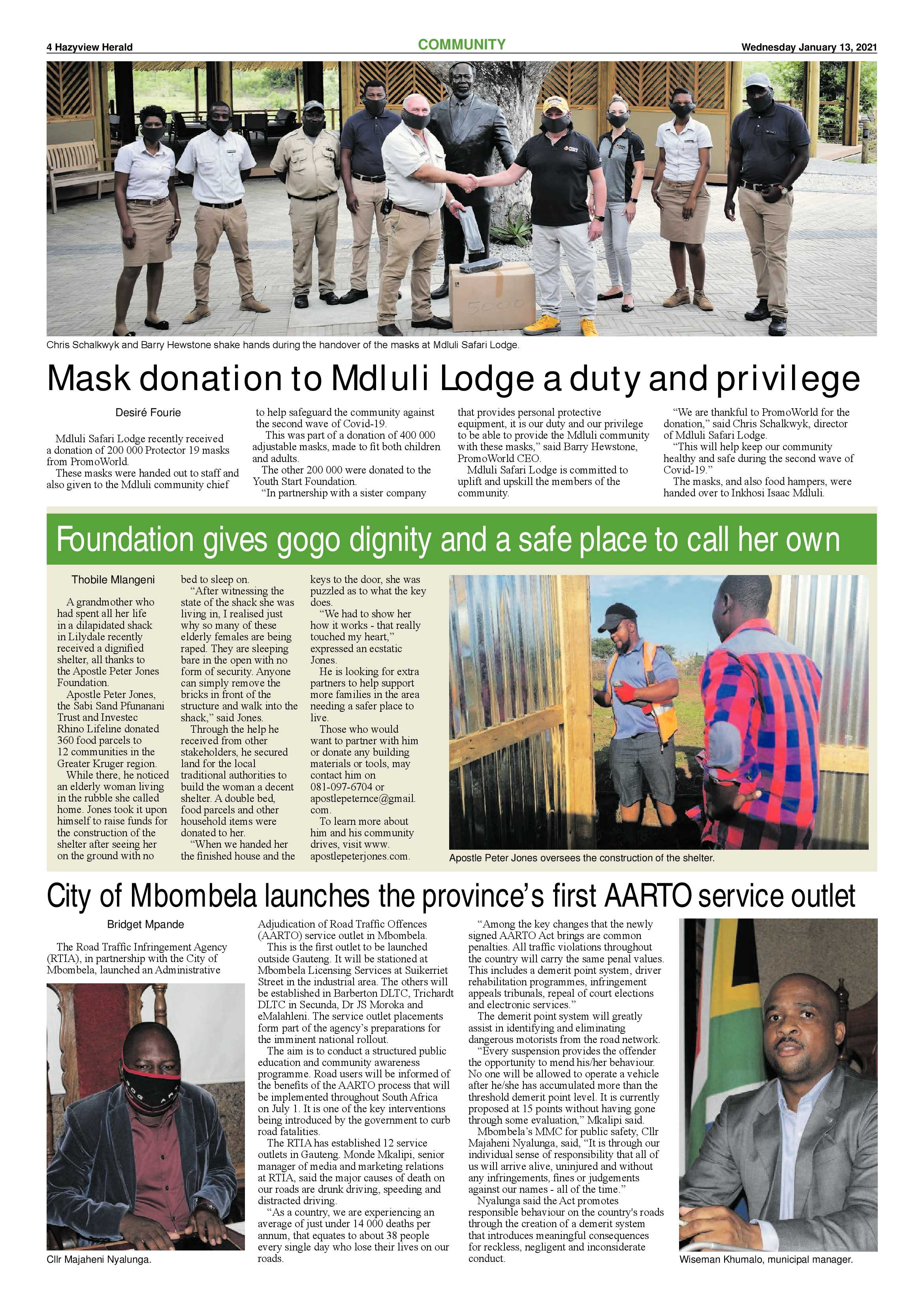 Hazyview Herald 13 January 2021 page 4