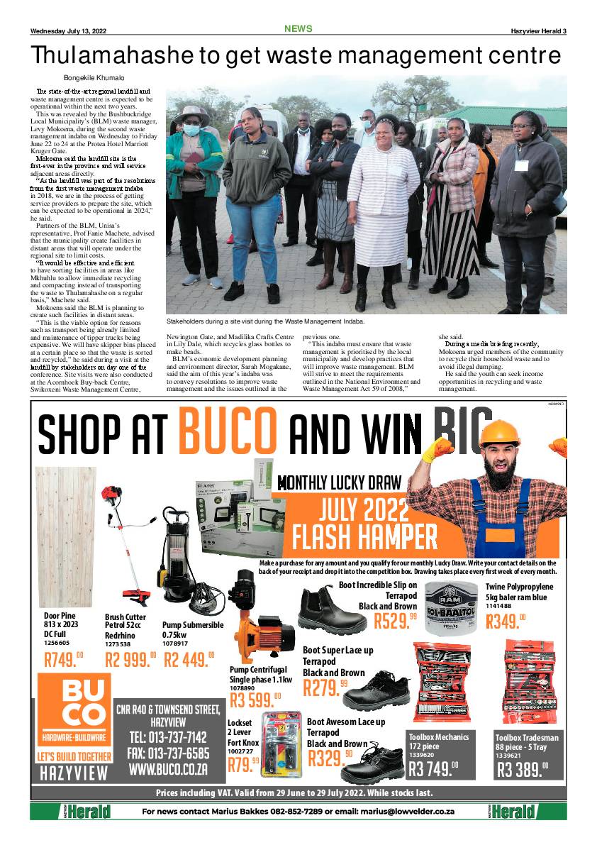 Hazyview Herald 13 July 2022 page 3