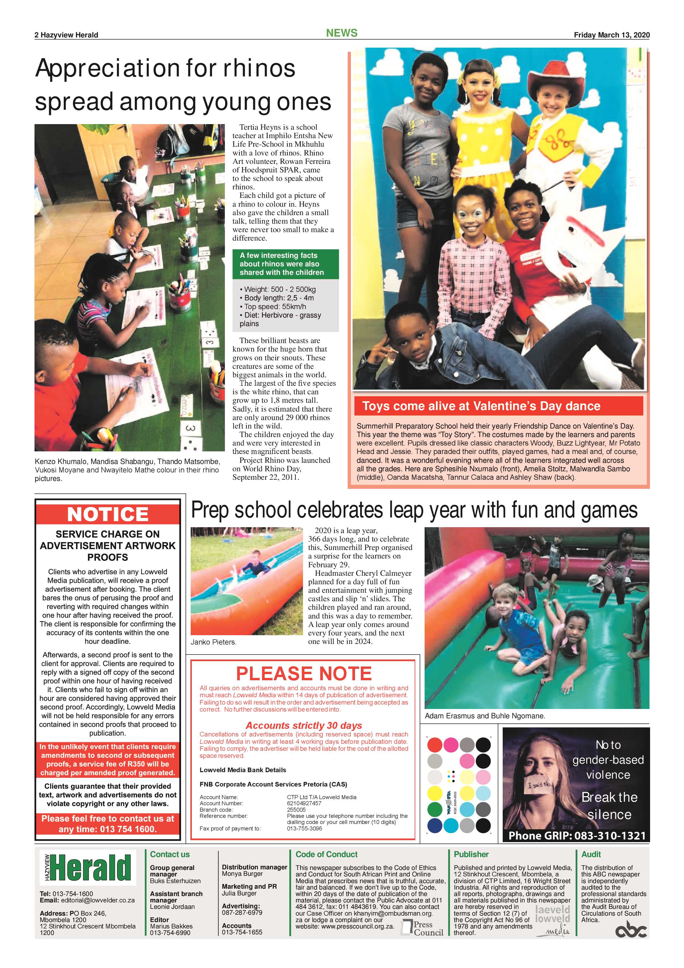 Hazyview Herald 13 March 2020 page 2