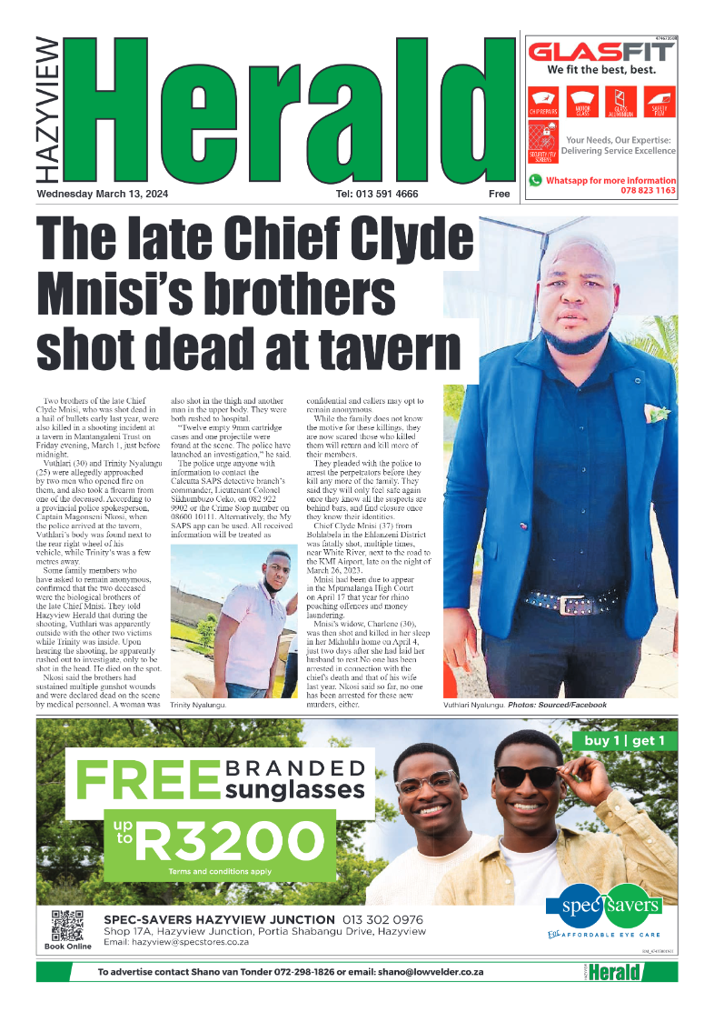 Hazyview Herald 13 March 2024 page 1