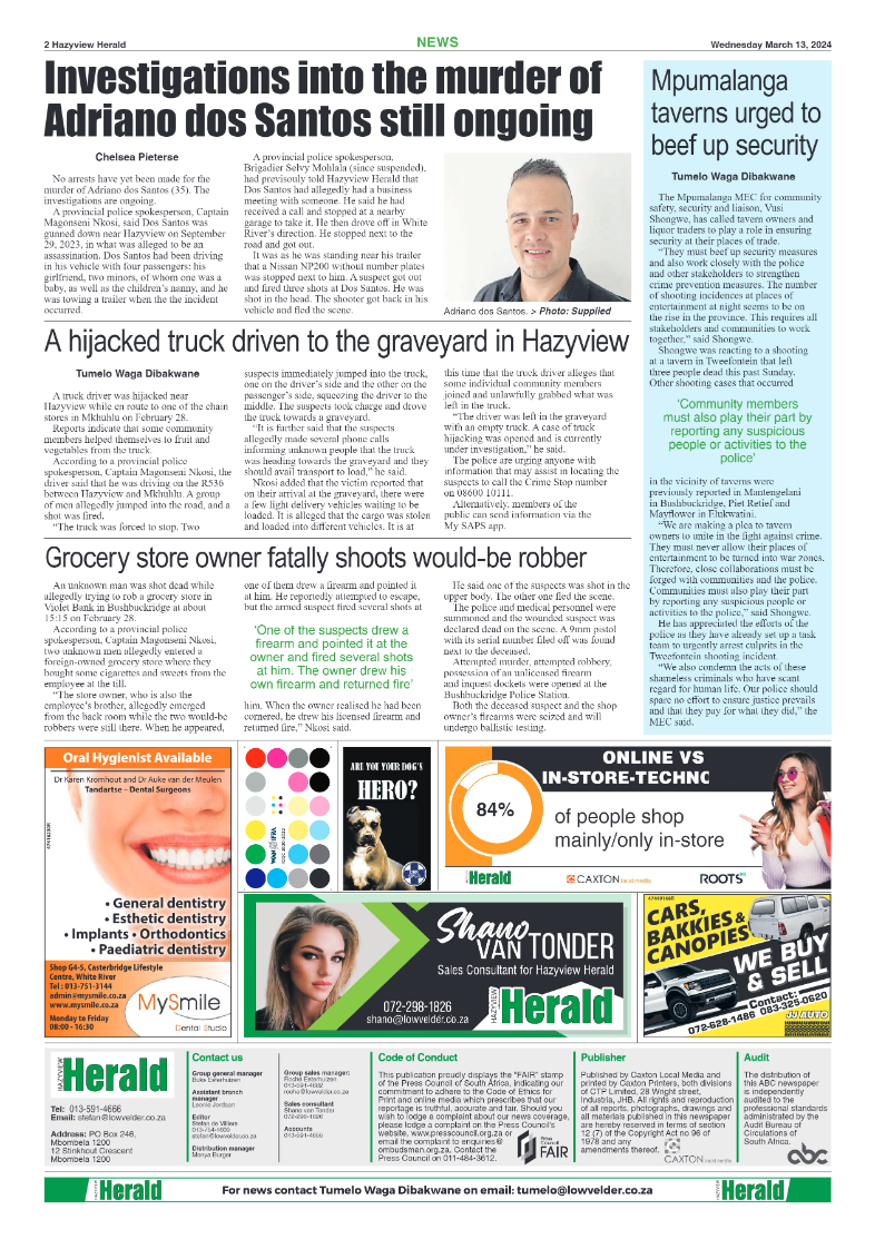Hazyview Herald 13 March 2024 page 2