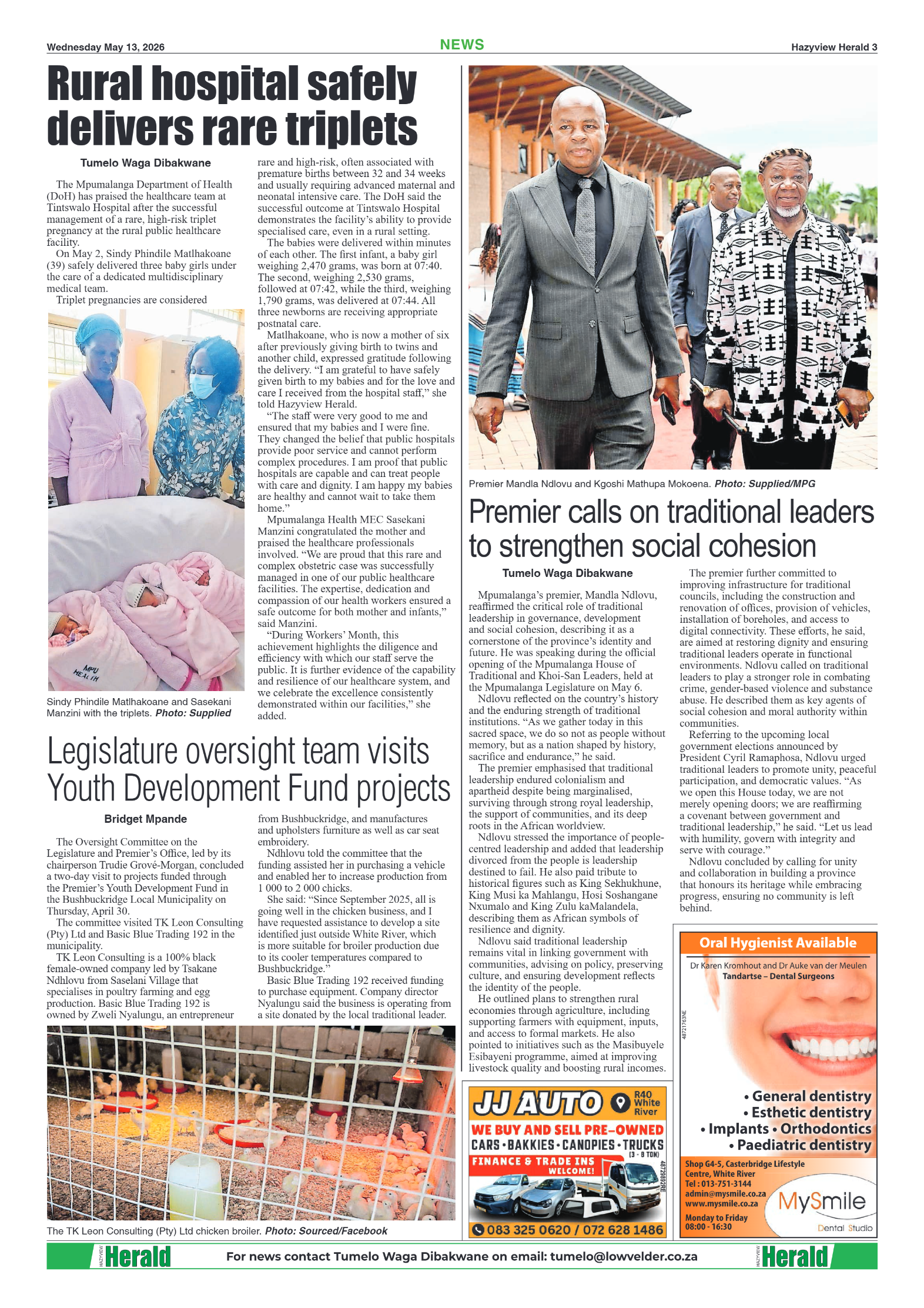 Hazyview Herald 13 May 2026 page 3