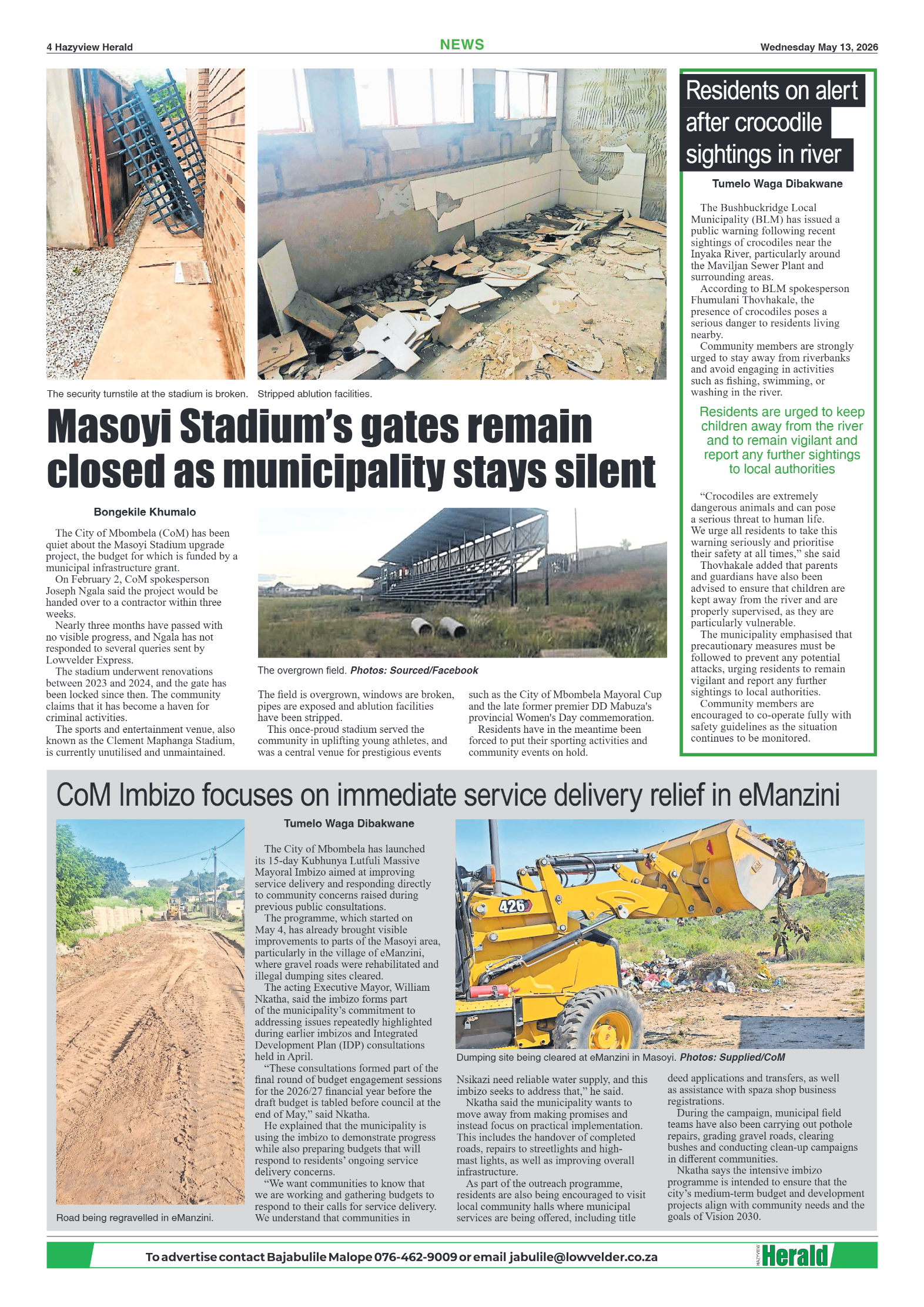 Hazyview Herald 13 May 2026 page 4