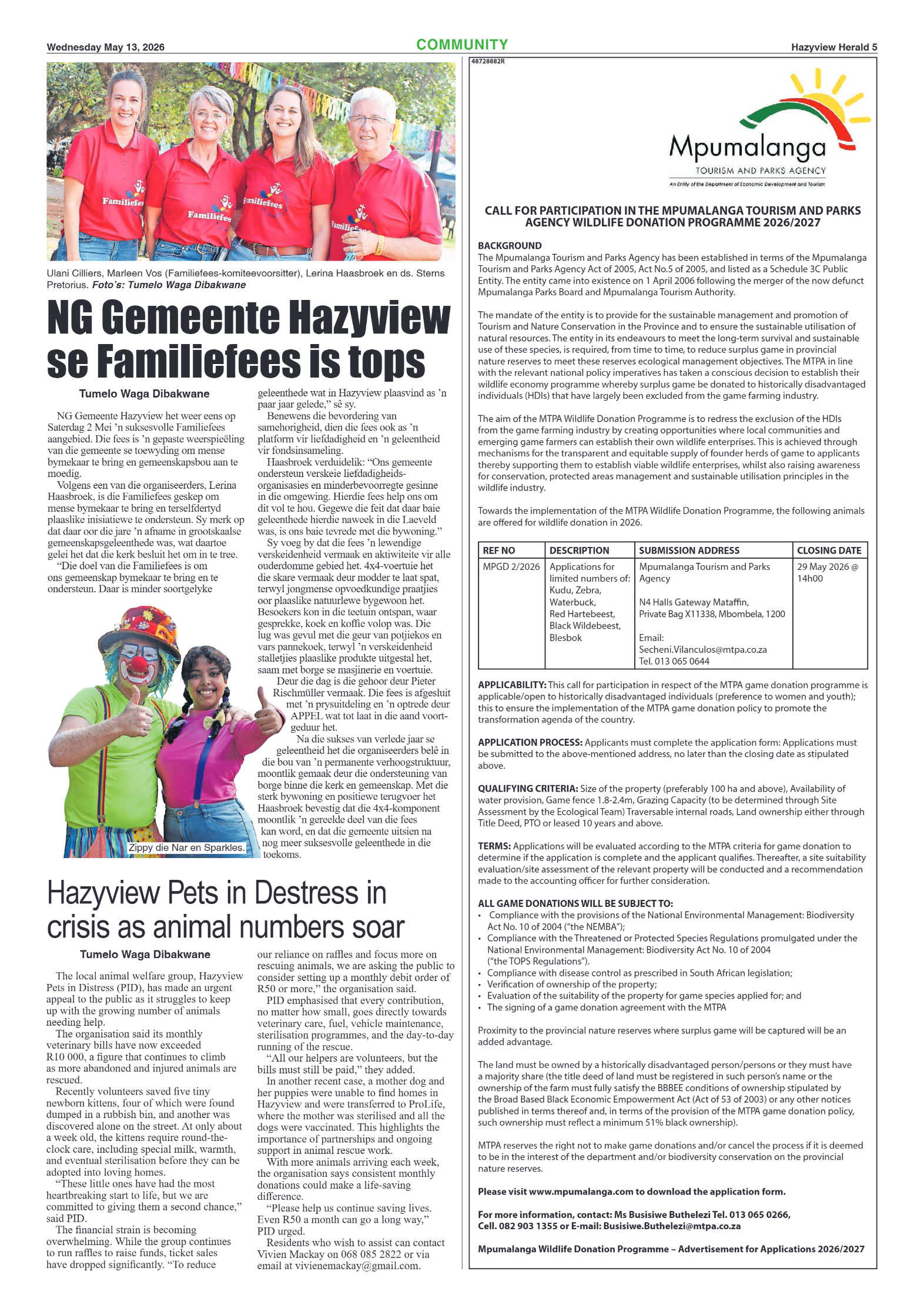 Hazyview Herald 13 May 2026 page 5