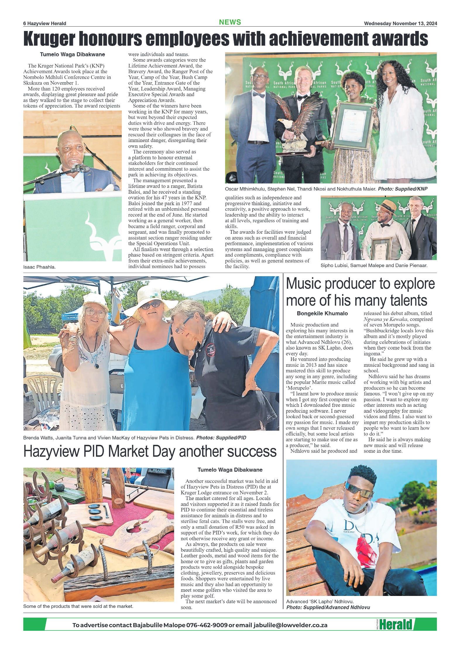 Hazyview Herald 13 November 2024 page 6