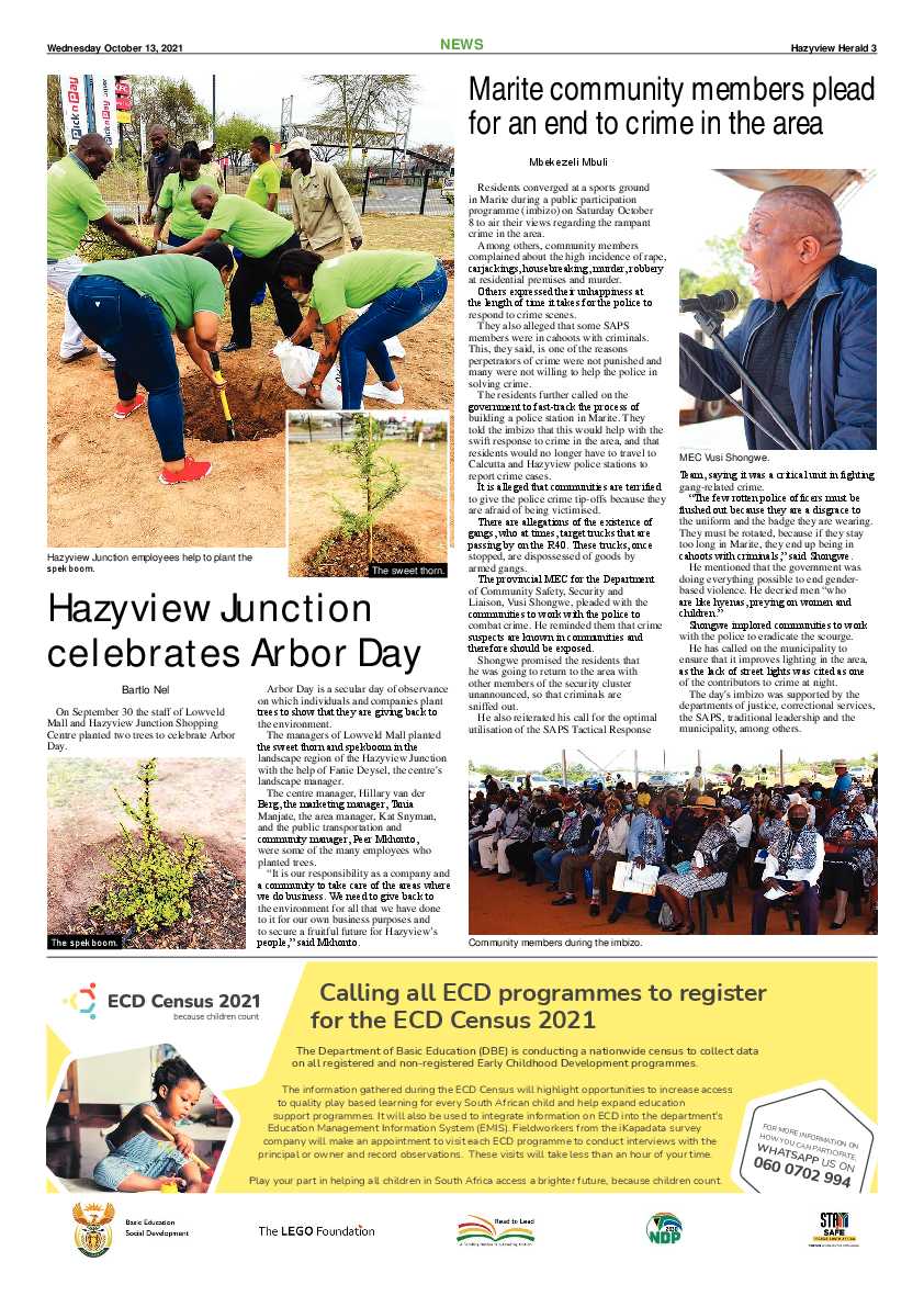 Hazyview Herald 13 October 2021 page 3