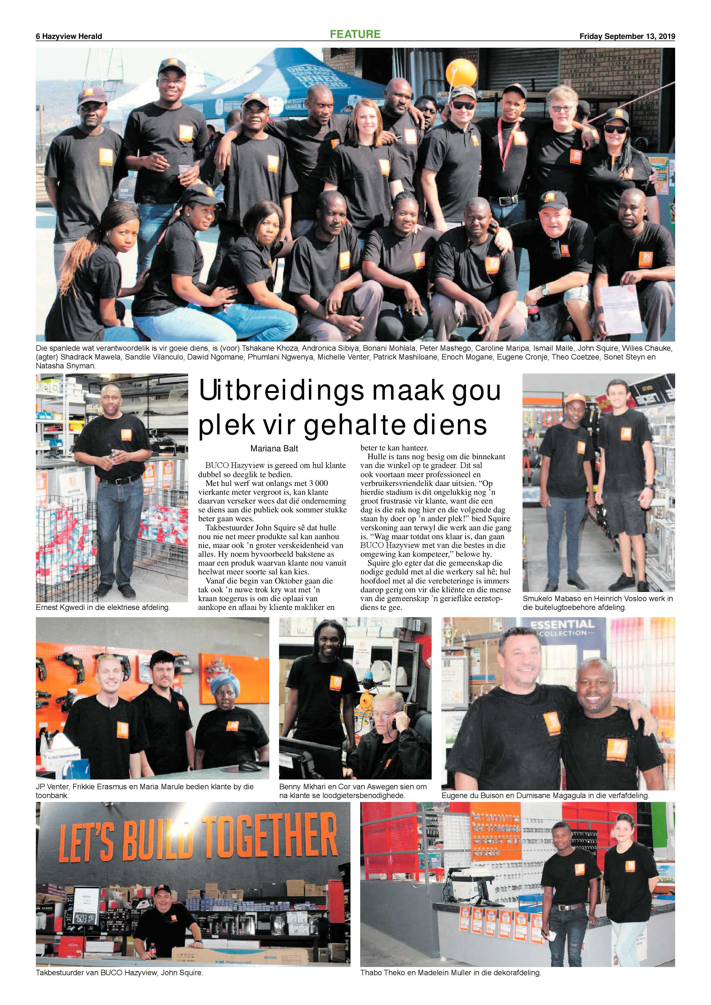 Hazyview Herald 13 September 2019 page 6