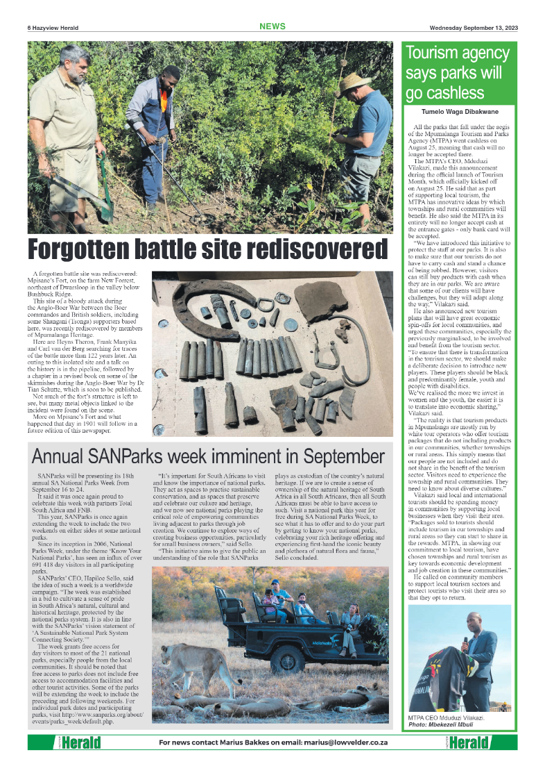 Hazyview Herald 13 September 2023 page 6