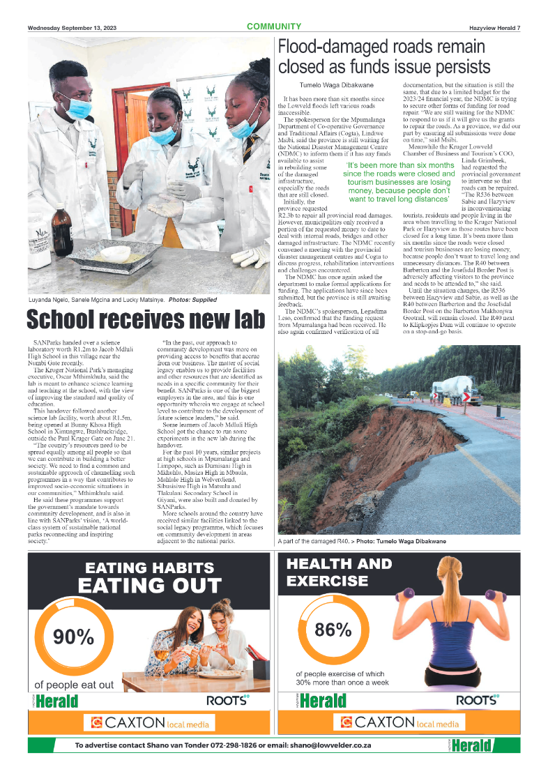 Hazyview Herald 13 September 2023 page 7