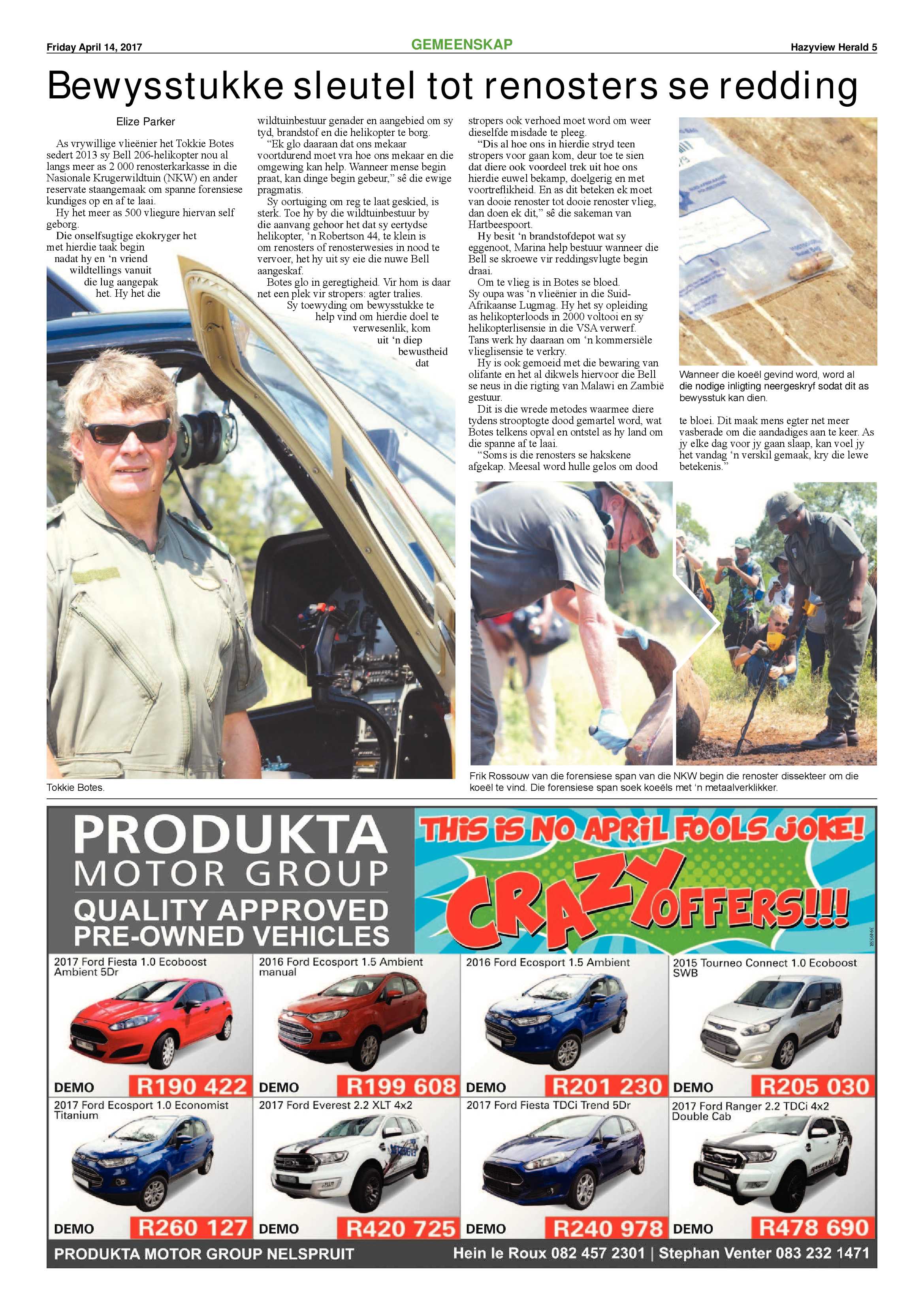 Hazyview Herald 14 April 2017 page 5