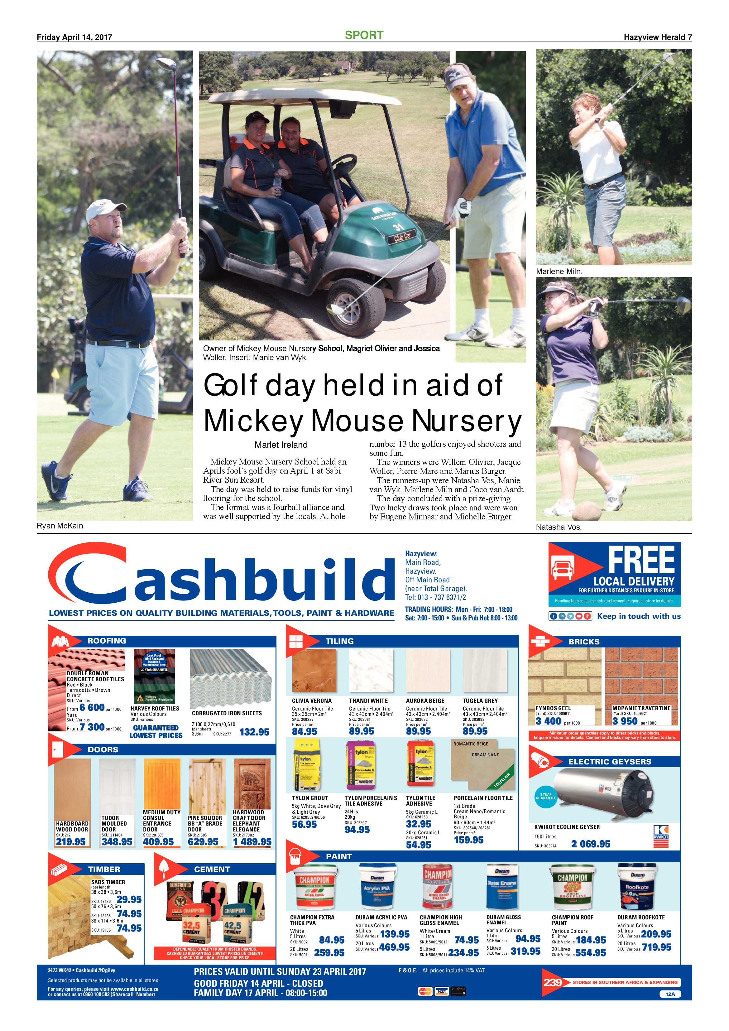 Hazyview Herald 14 April 2017 page 7