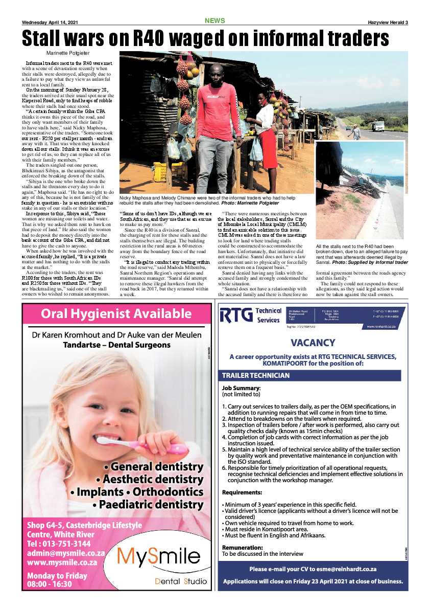 Hazyview Herald 14 April 2021 page 3