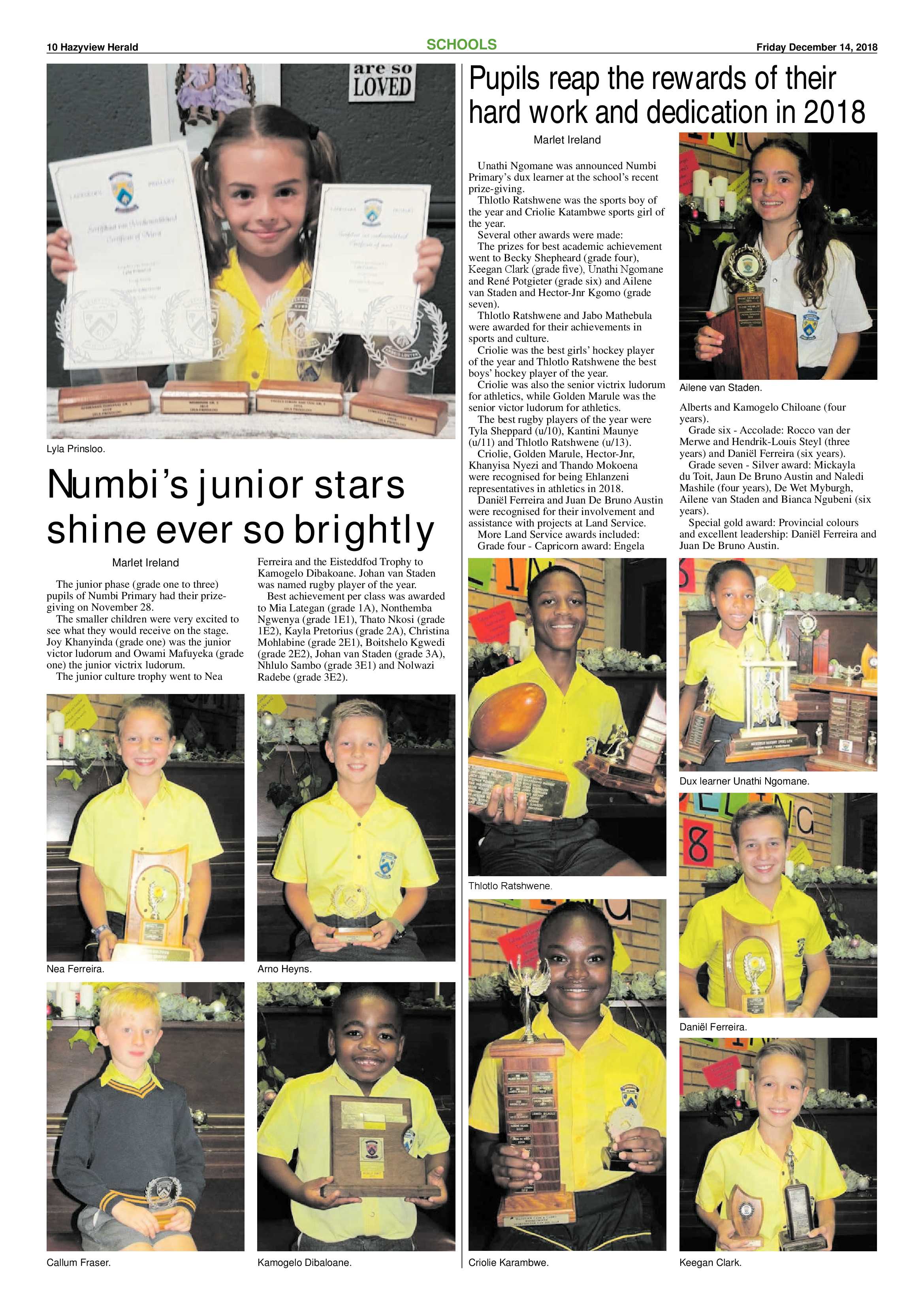 Hazyview Herald 14 December 2018 page 10
