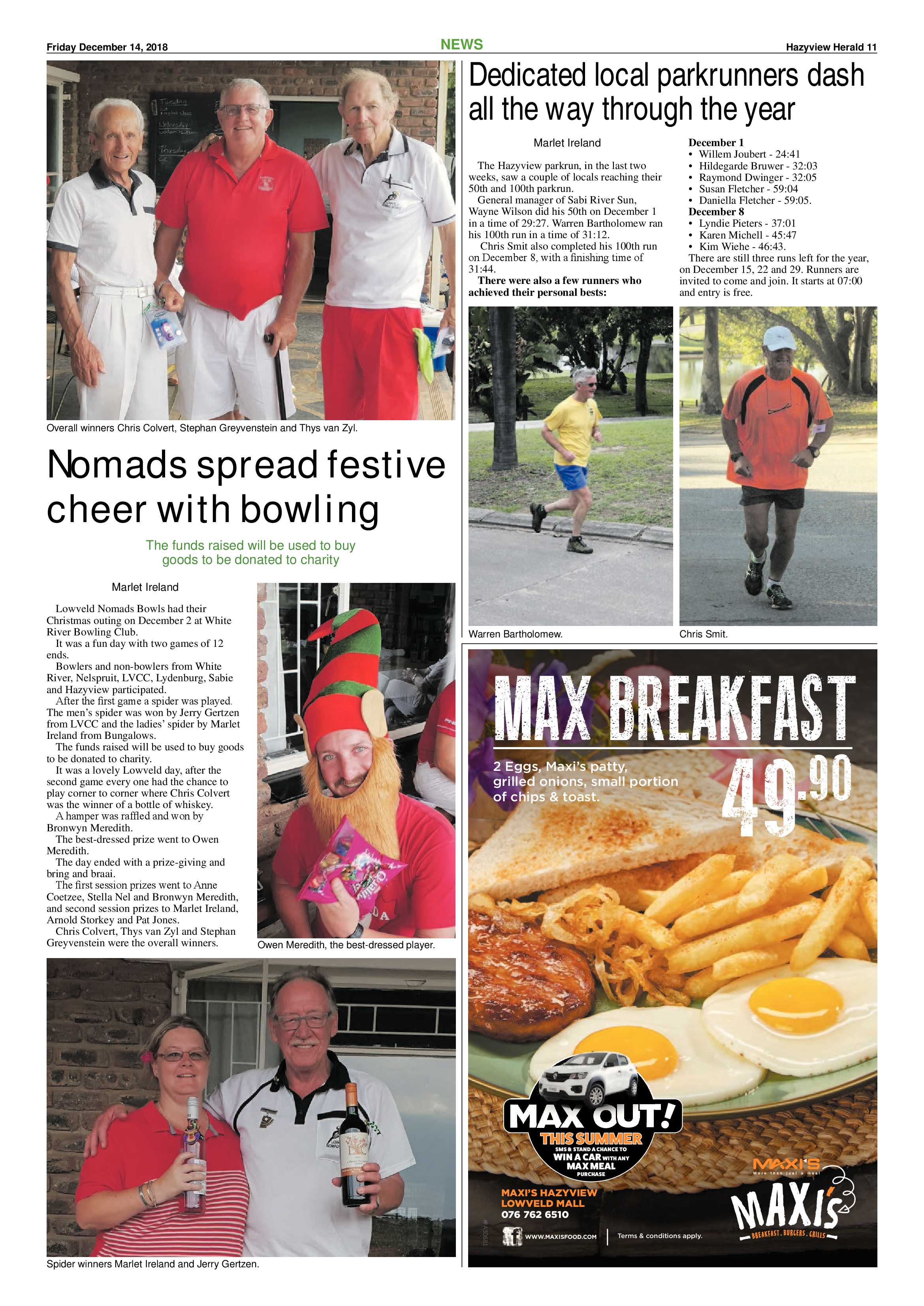Hazyview Herald 14 December 2018 page 11