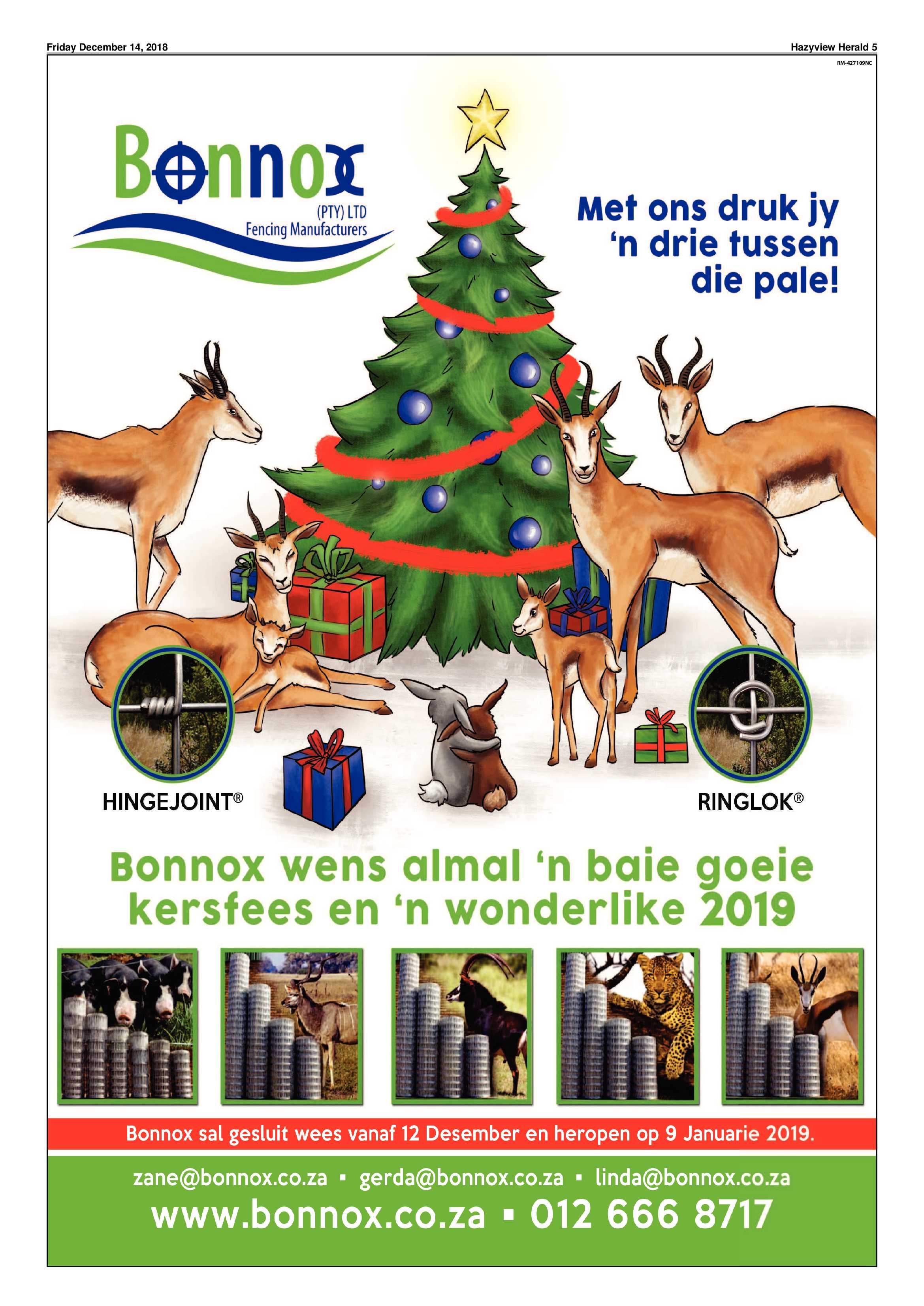 Hazyview Herald 14 December 2018 page 5