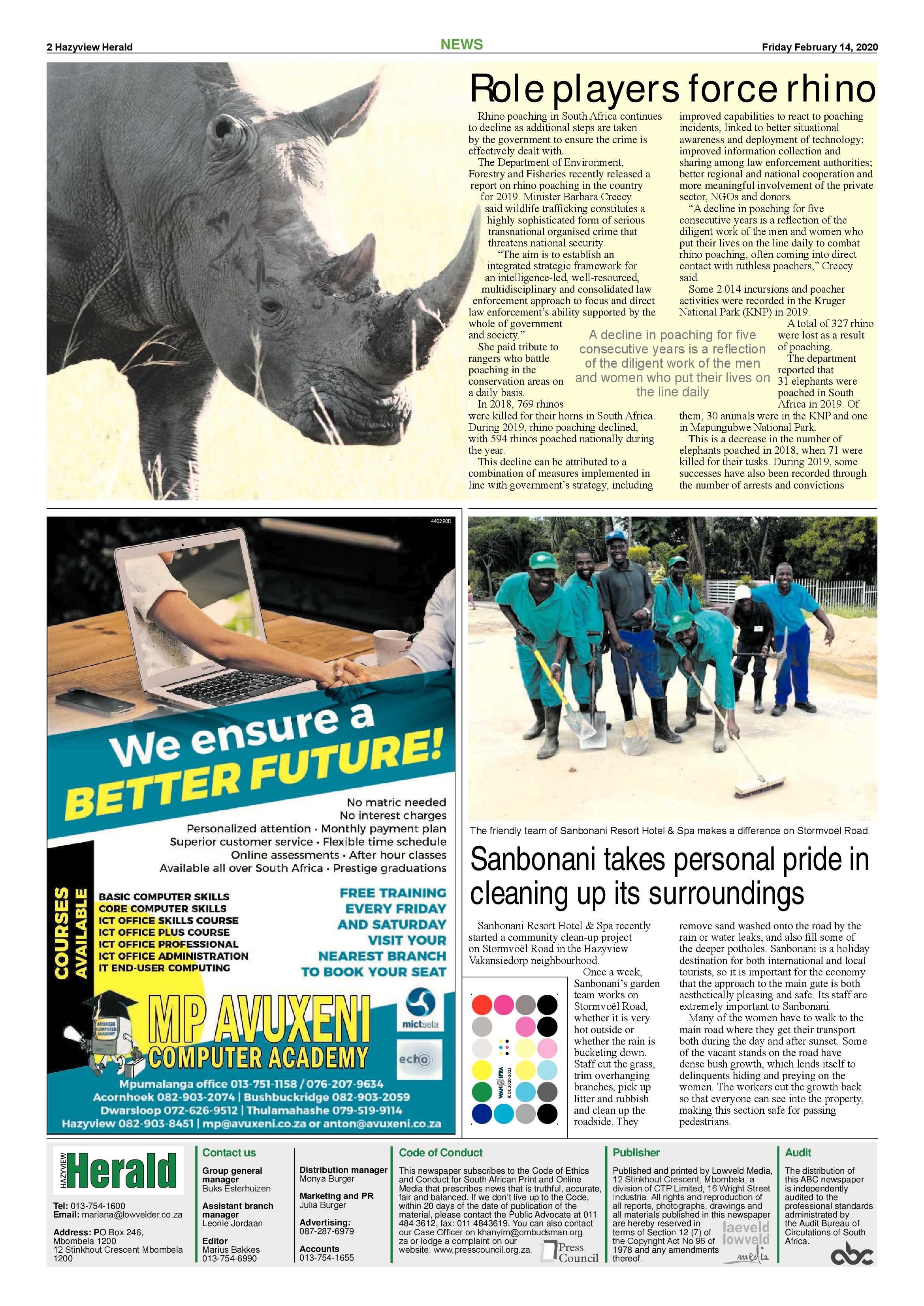 Hazyview Herald 14 February 2020 page 2