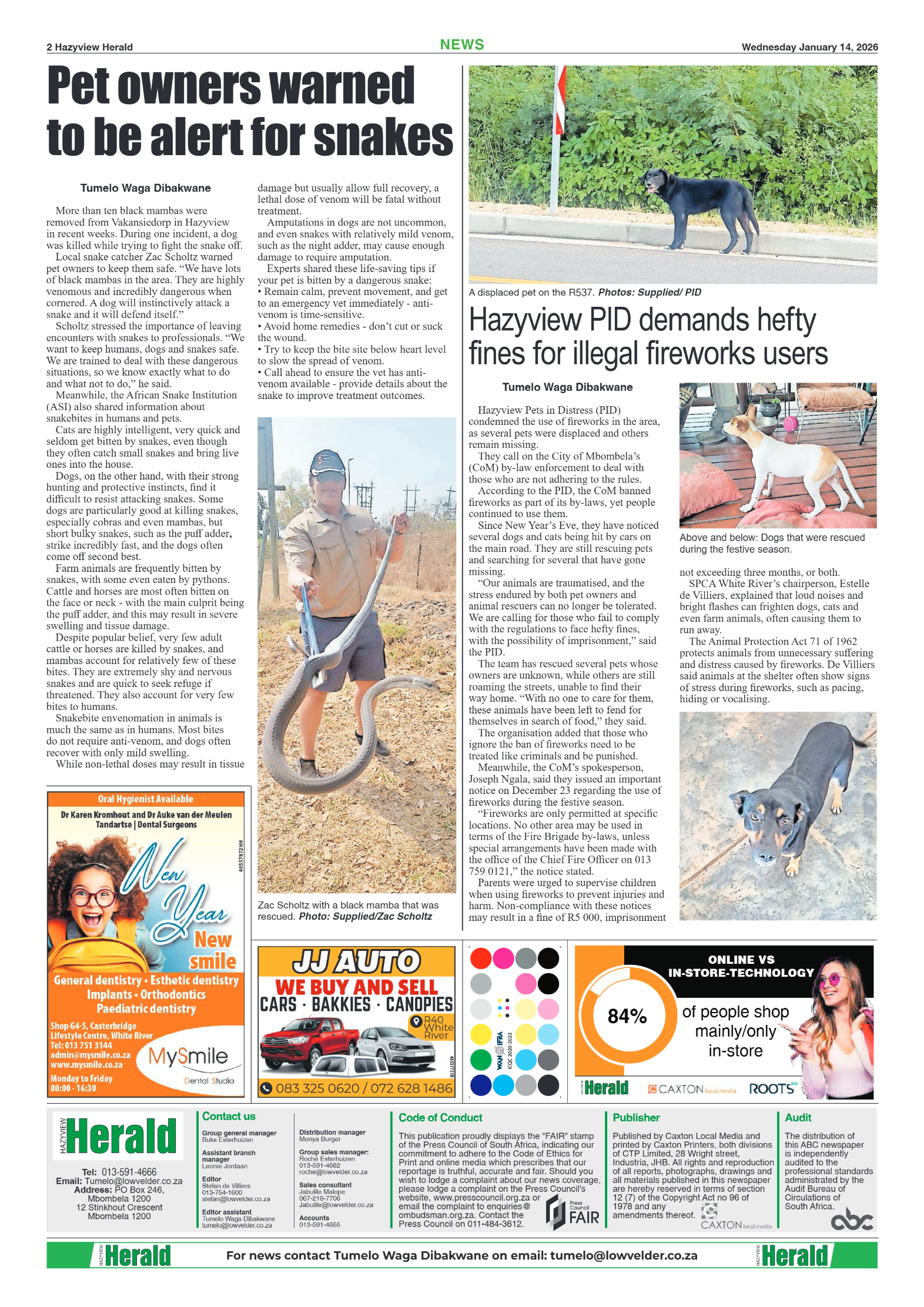 Hazyview Herald 14 January 2026 page 2
