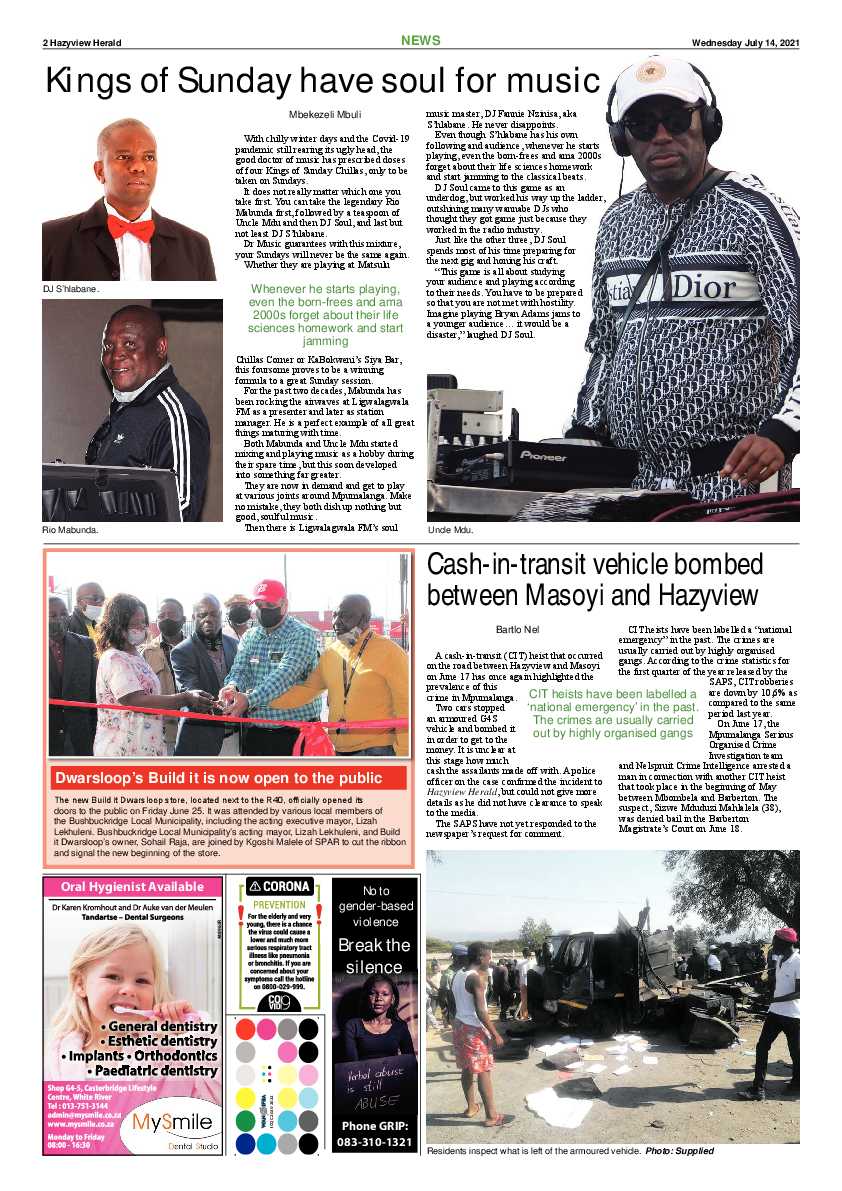 Hazyview Herald 14 July 2021 page 2