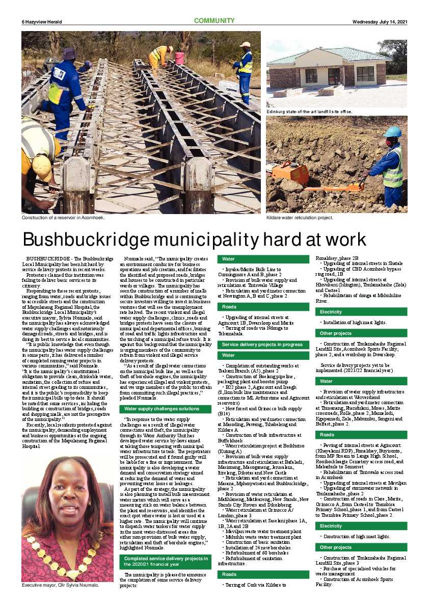 Hazyview Herald 14 July 2021 page 6