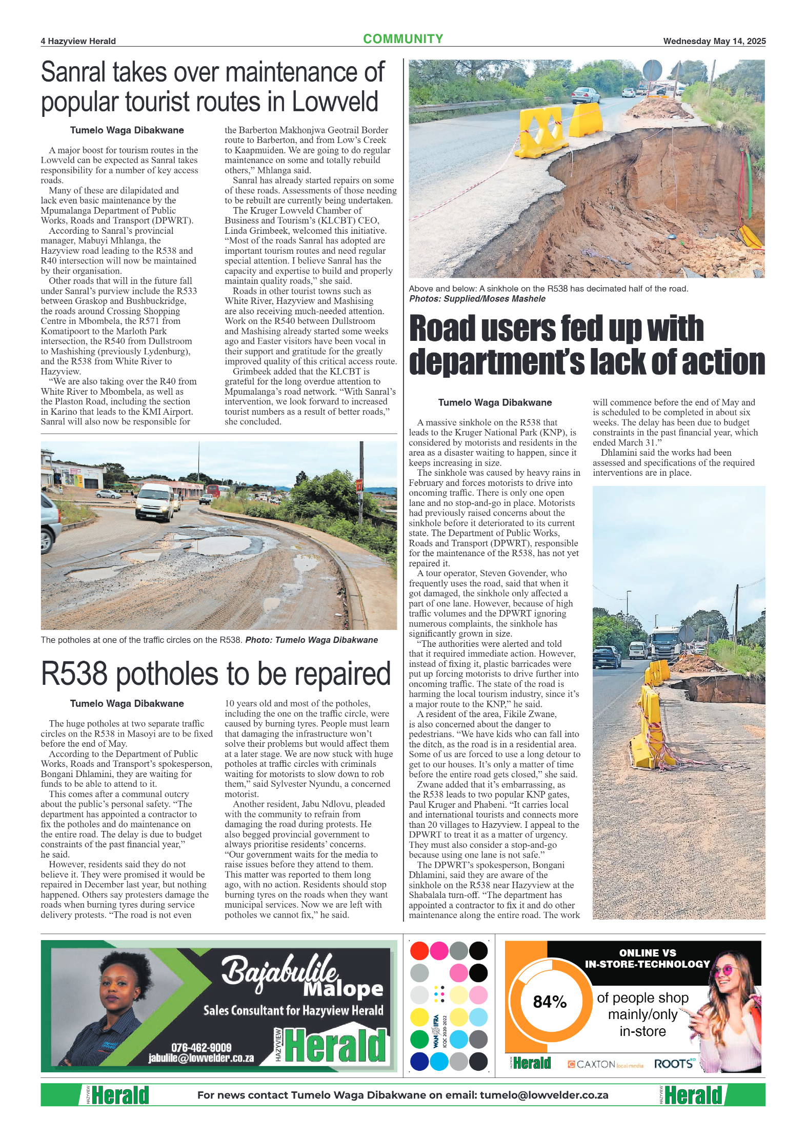 Hazyview Herald 14 May 2025 page 4
