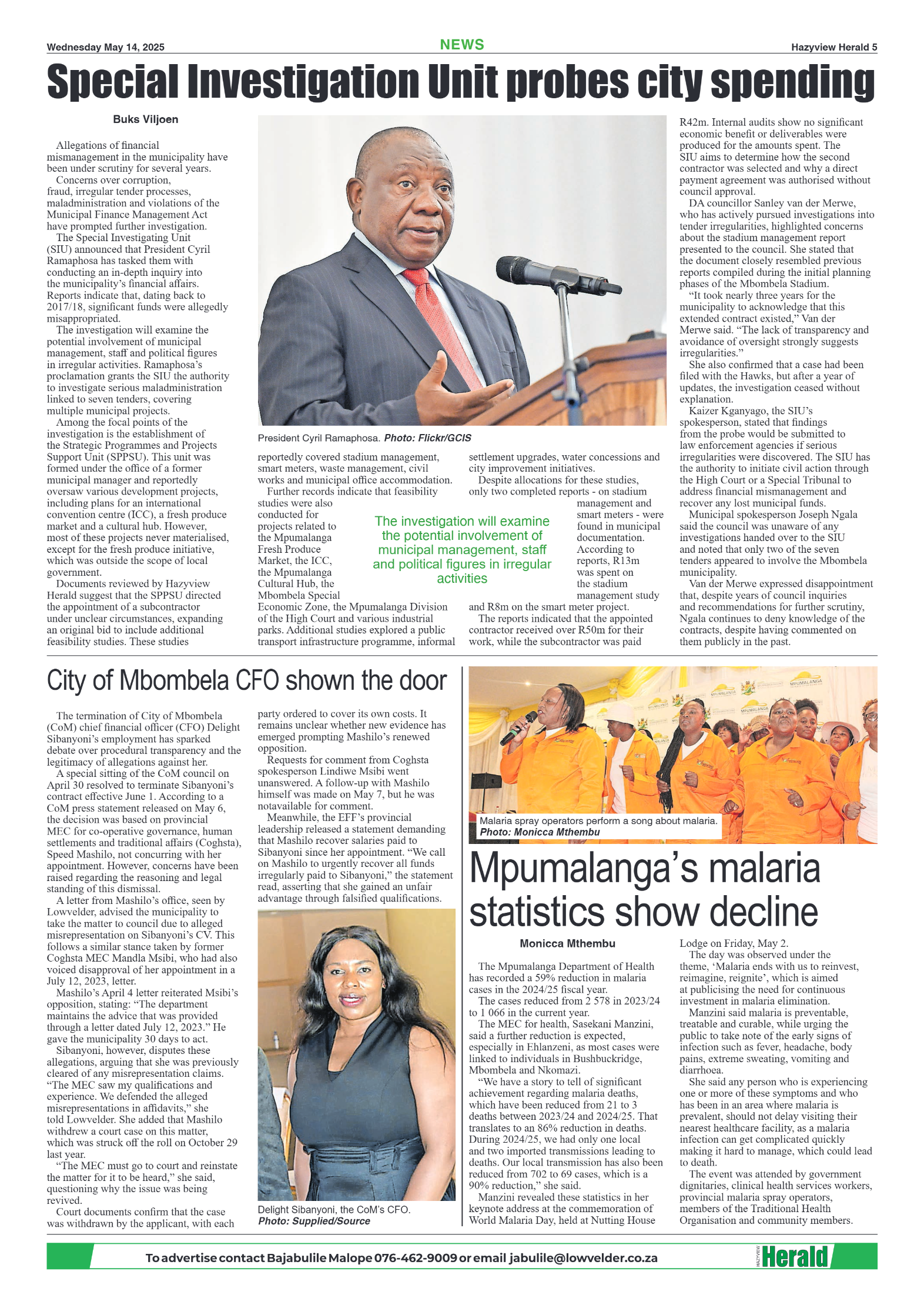 Hazyview Herald 14 May 2025 page 5