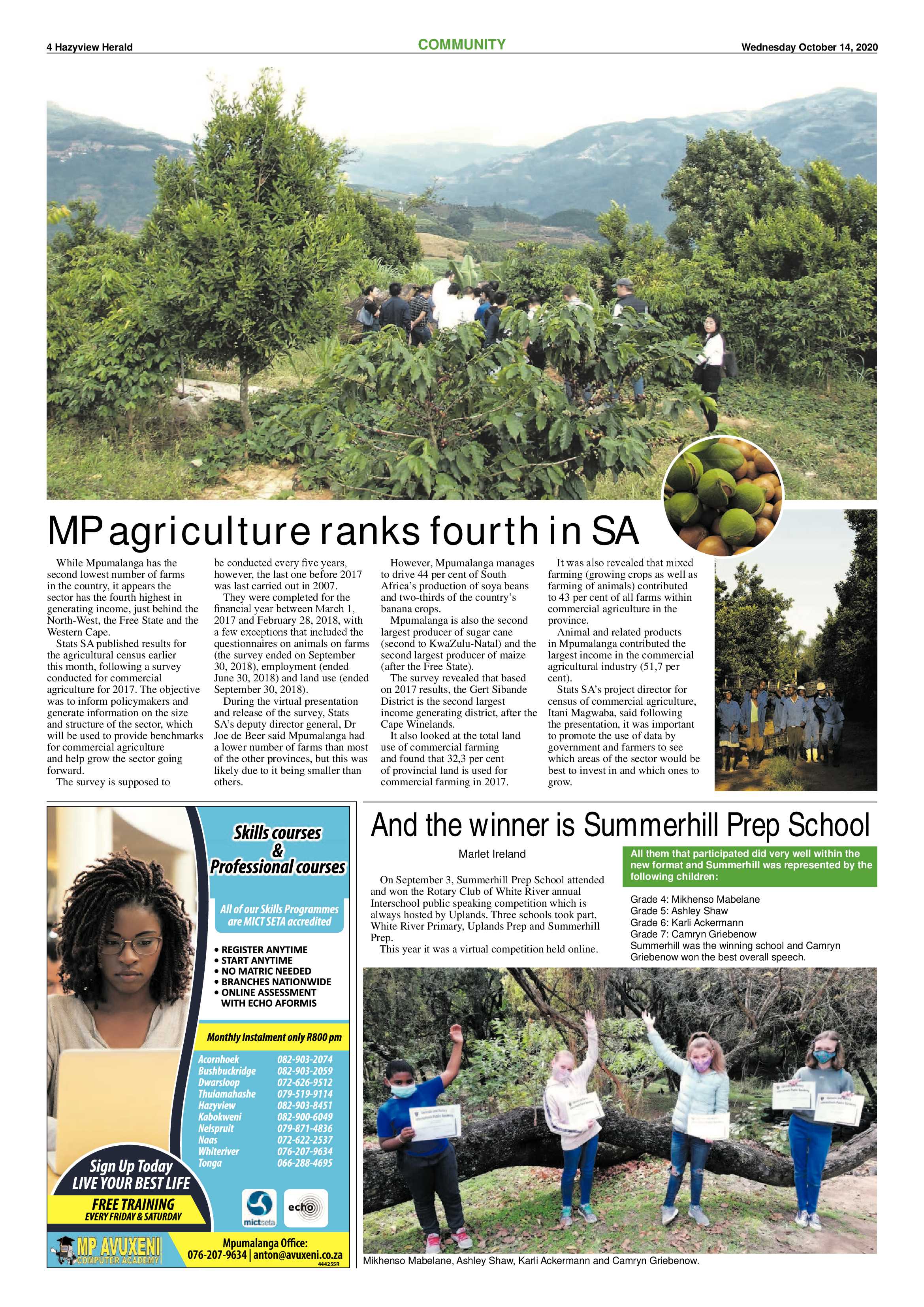 Hazyview Herald 14 October 2020 page 4