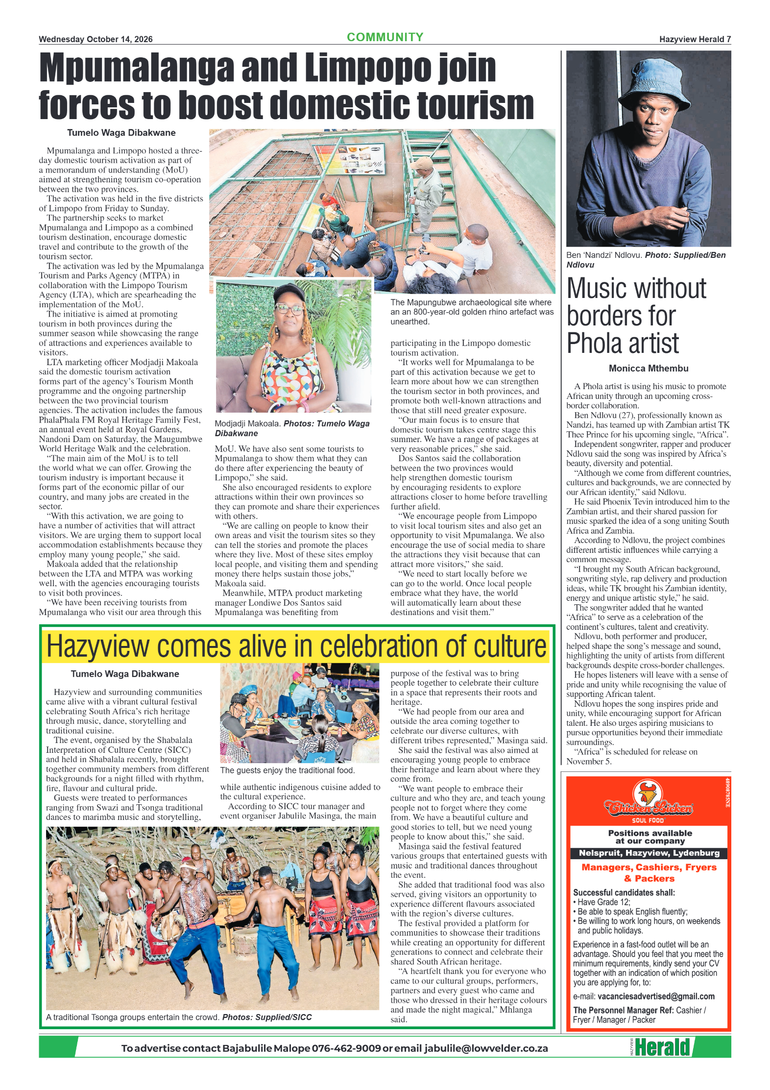 Hazyview Herald 14 October 2026 page 7