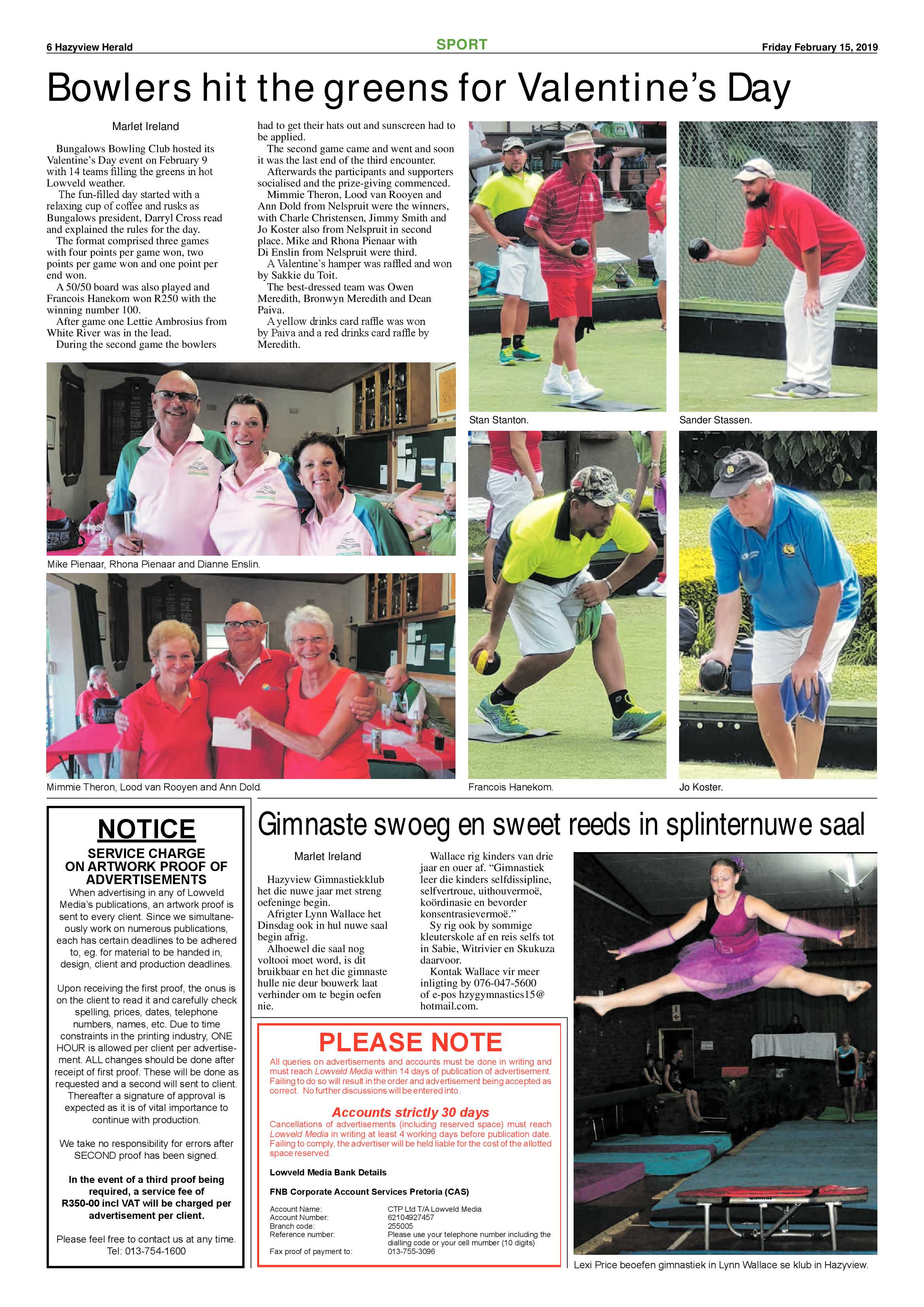 Hazyview Herald 15 February 2019 page 6