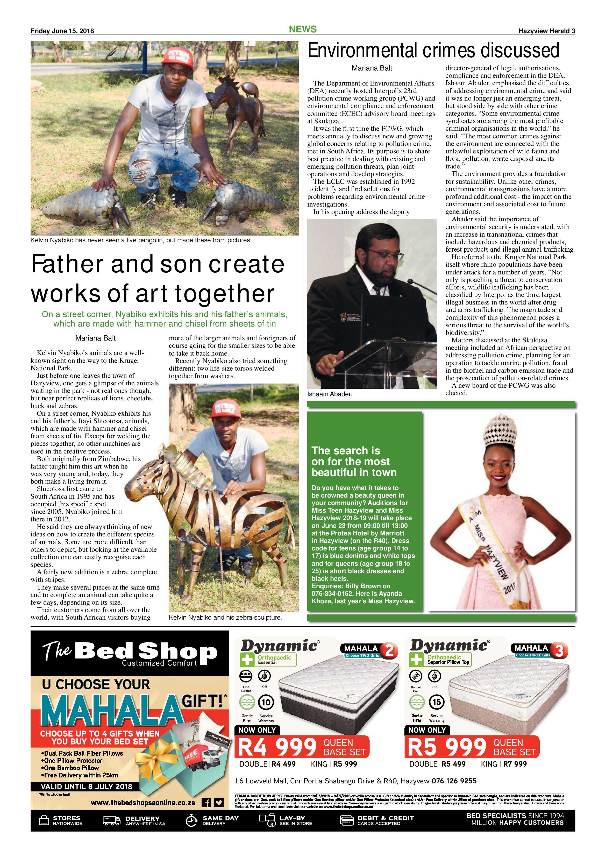 Hazyview Herald 15 June 2018 page 3