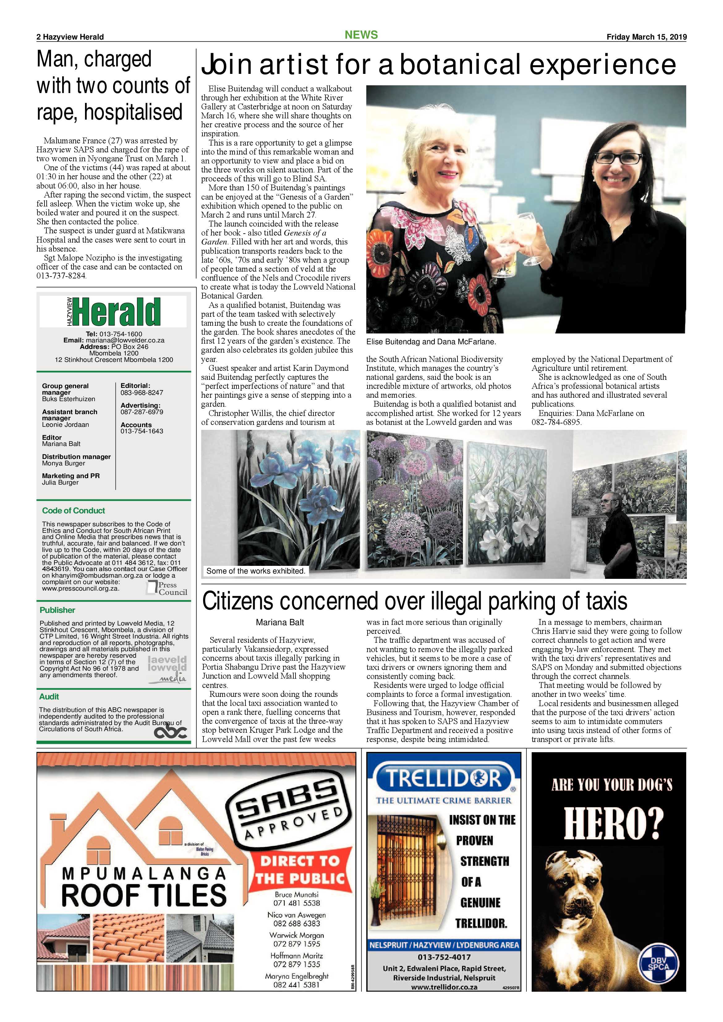 Hazyview Herald 15 March 2019 page 2